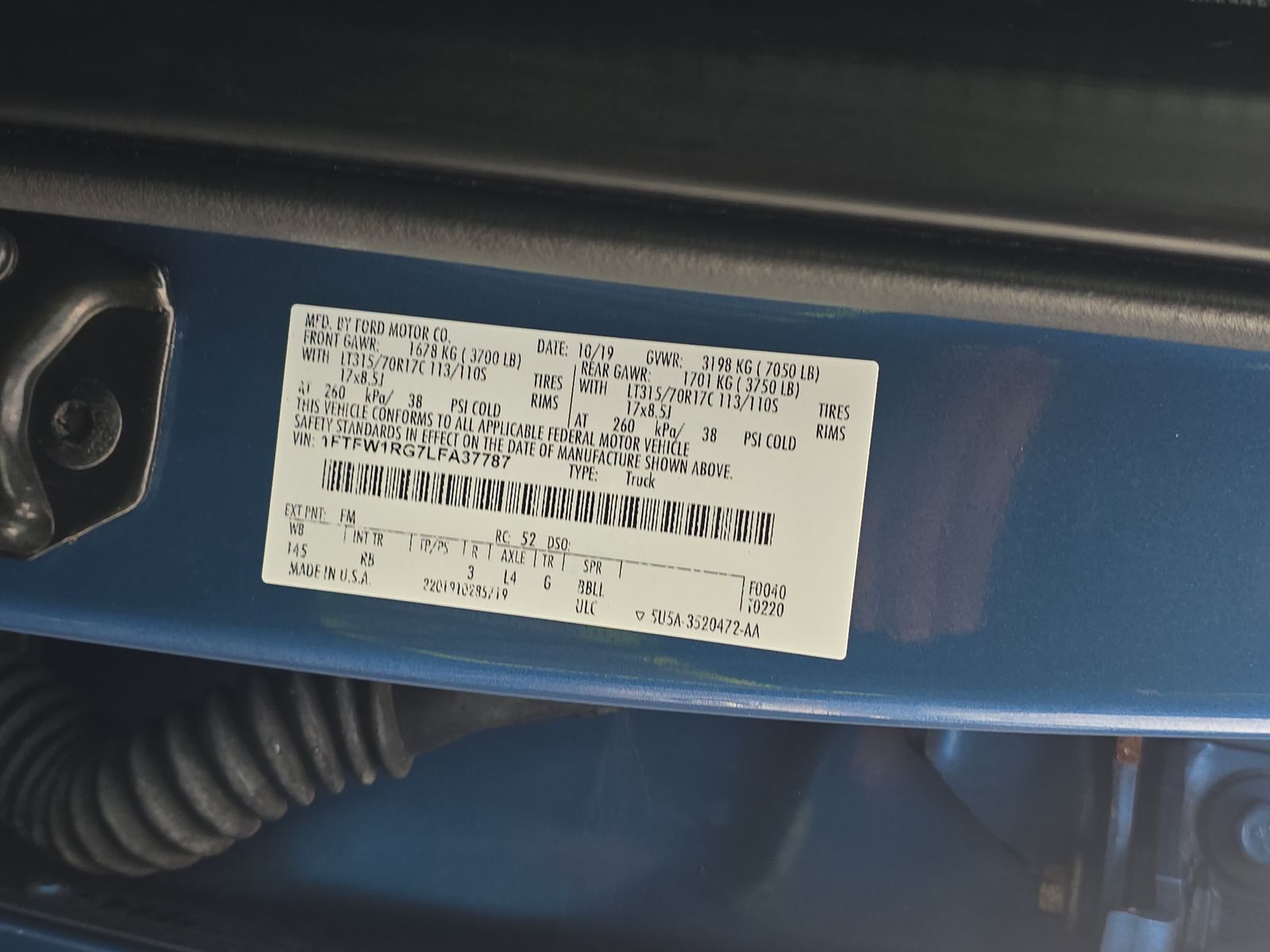 2020 Ford F-150 Raptor AWD