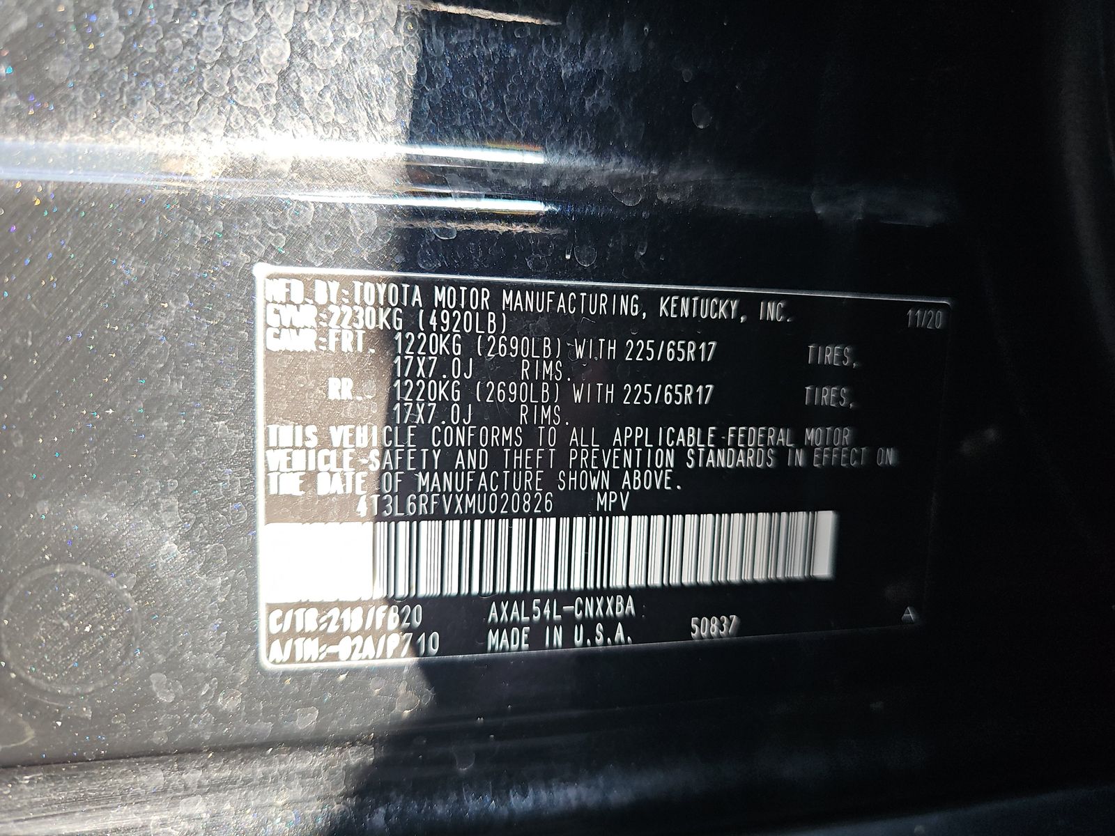 2021 Toyota RAV4 Hybrid LE AWD