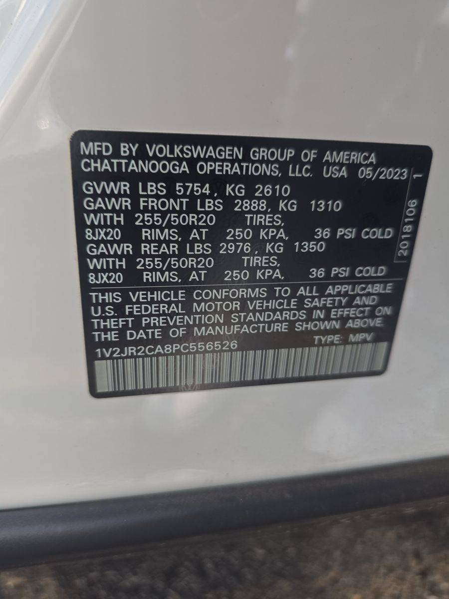 2023 Volkswagen Atlas 3.6L SE FWD