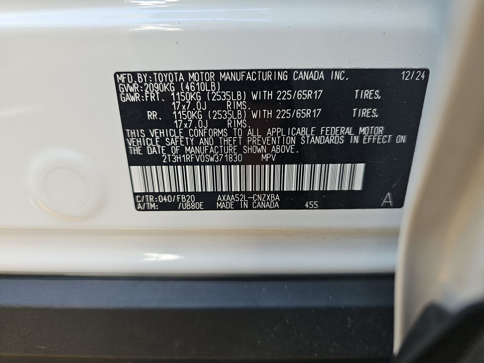 2025 Toyota RAV4 LE FWD