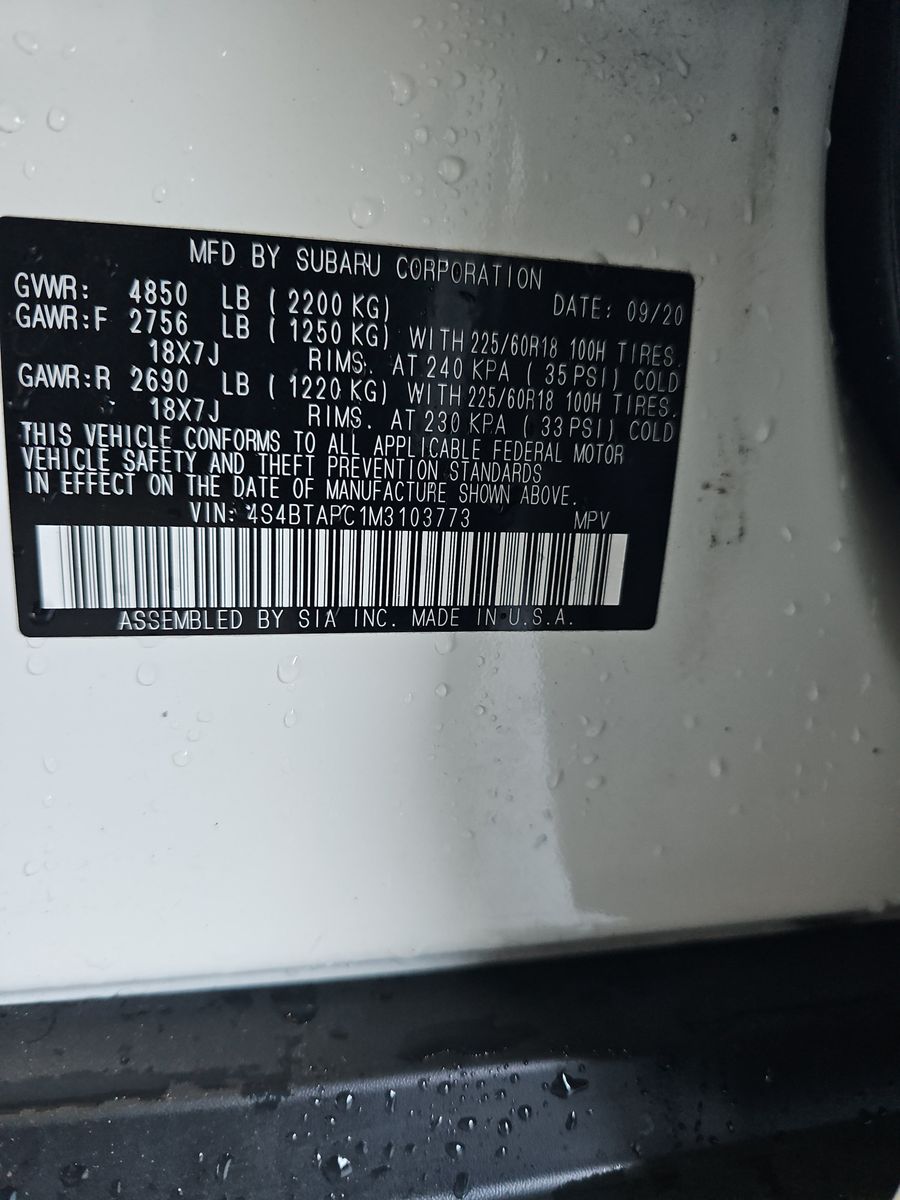 2021 Subaru Outback Touring AWD