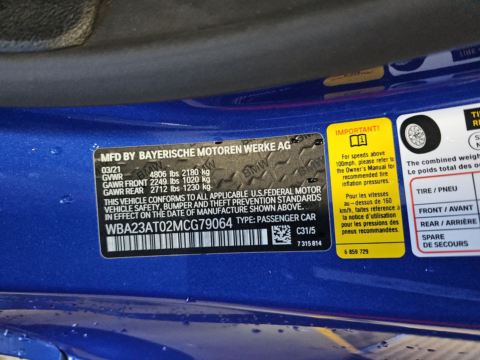 2021 BMW 4 Series 430i RWD