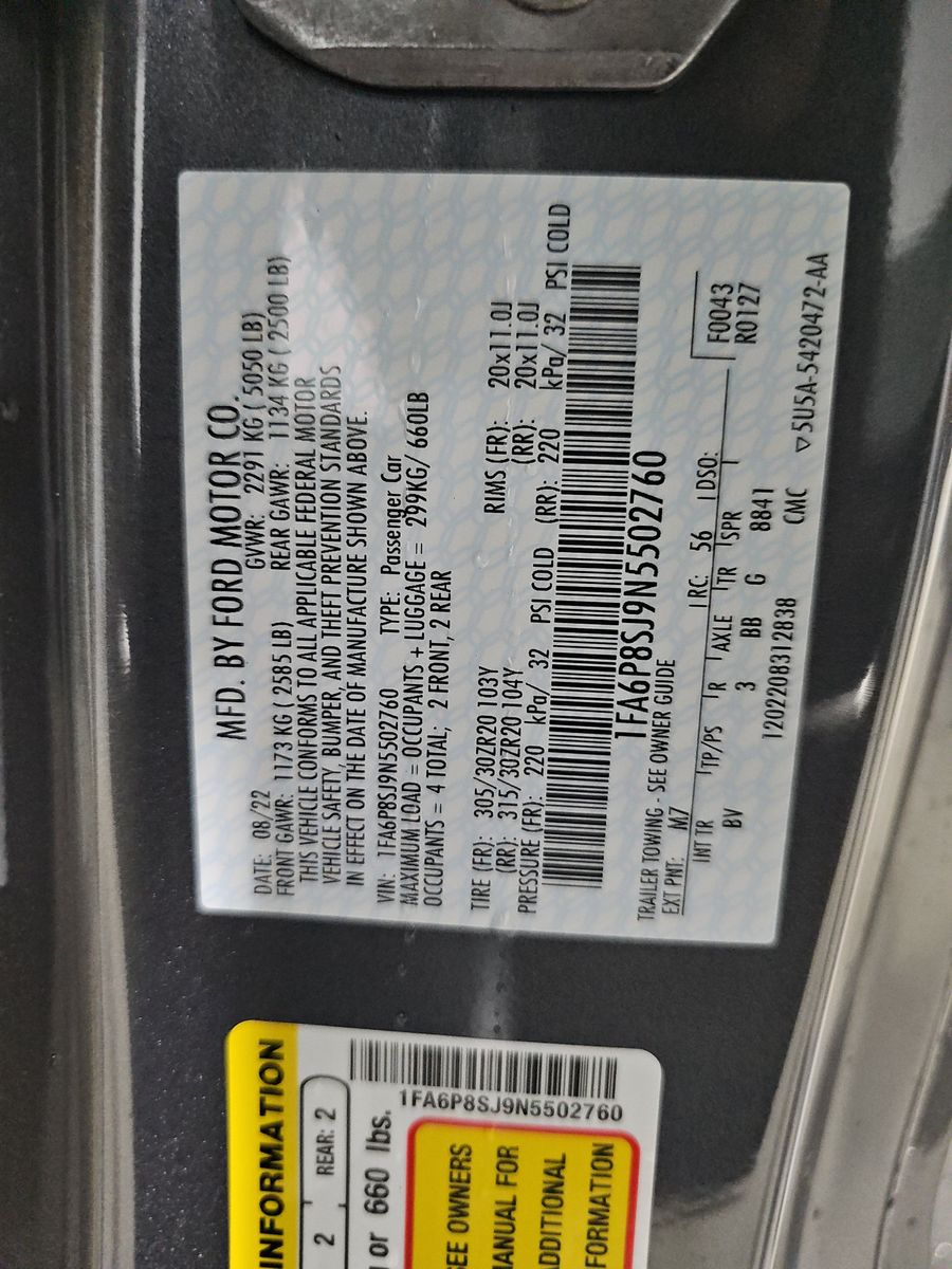 2022 Ford Mustang Shelby GT500 RWD