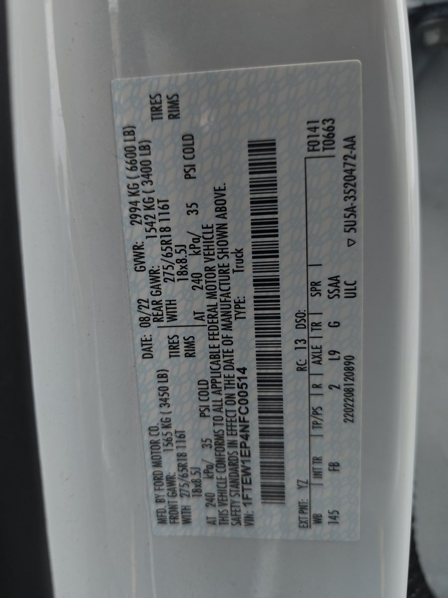 2022 Ford F-150 XLT AWD