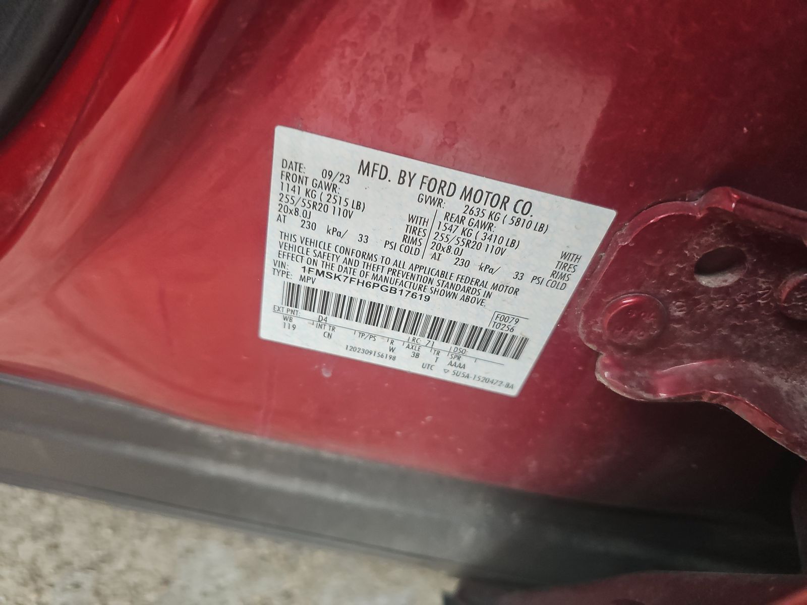 2023 Ford Explorer Limited RWD