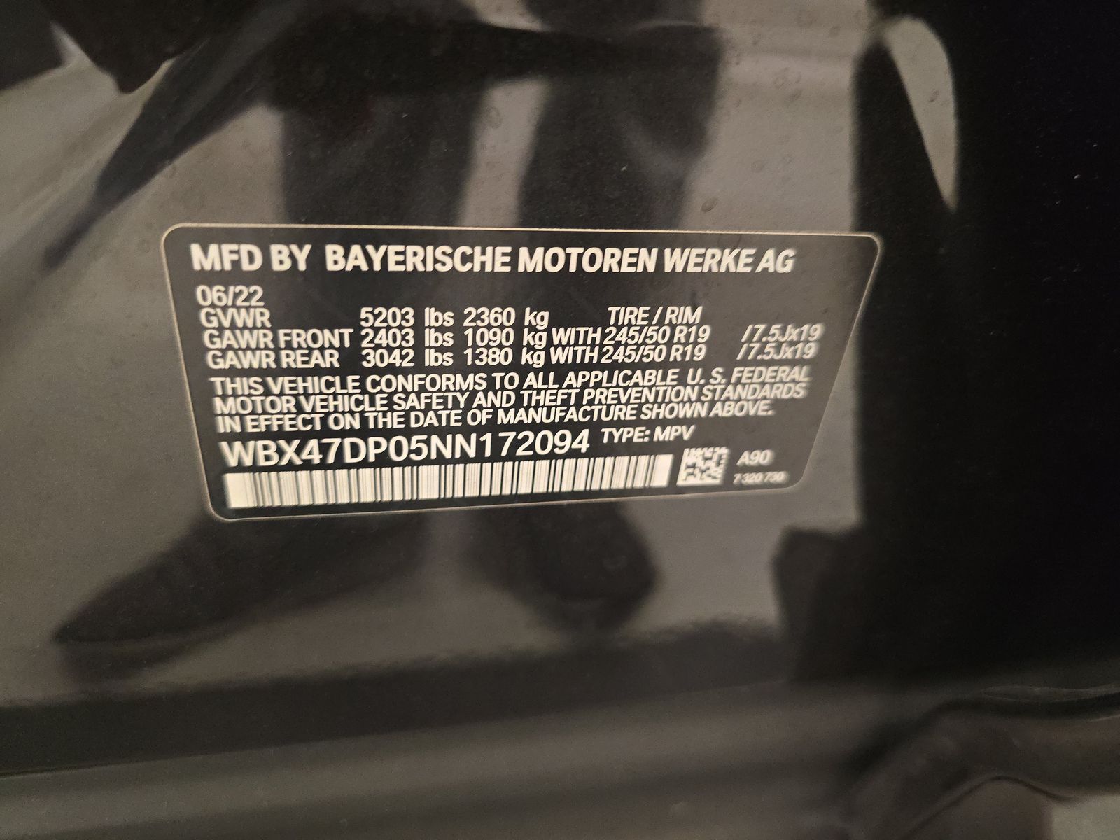 2022 BMW X3 sDrive30i RWD