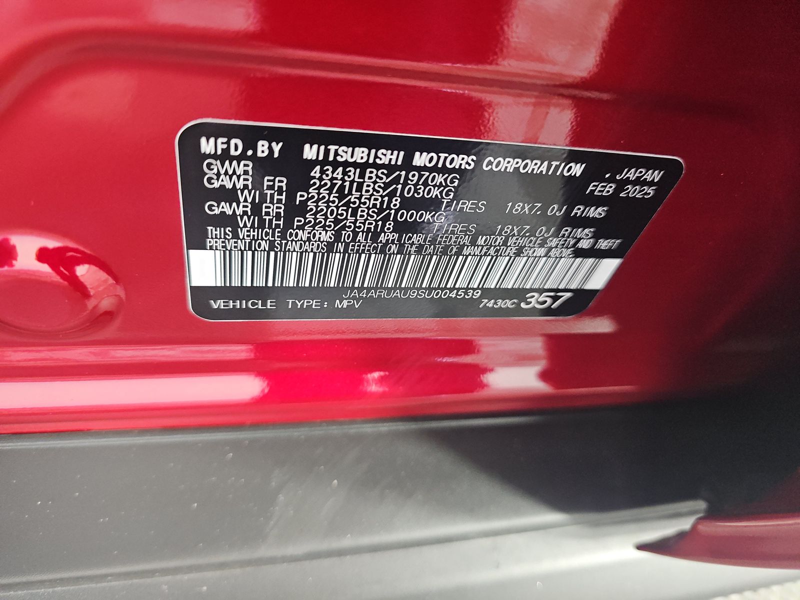 2025 Mitsubishi Outlander Sport 2.0 ES AWD