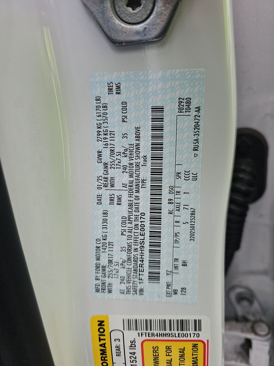 2025 Ford Ranger XLT AWD