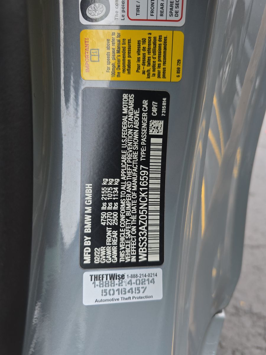 2022 BMW M4 Competition RWD