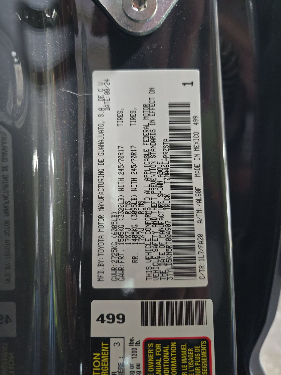 2024 Toyota Tacoma SR AWD