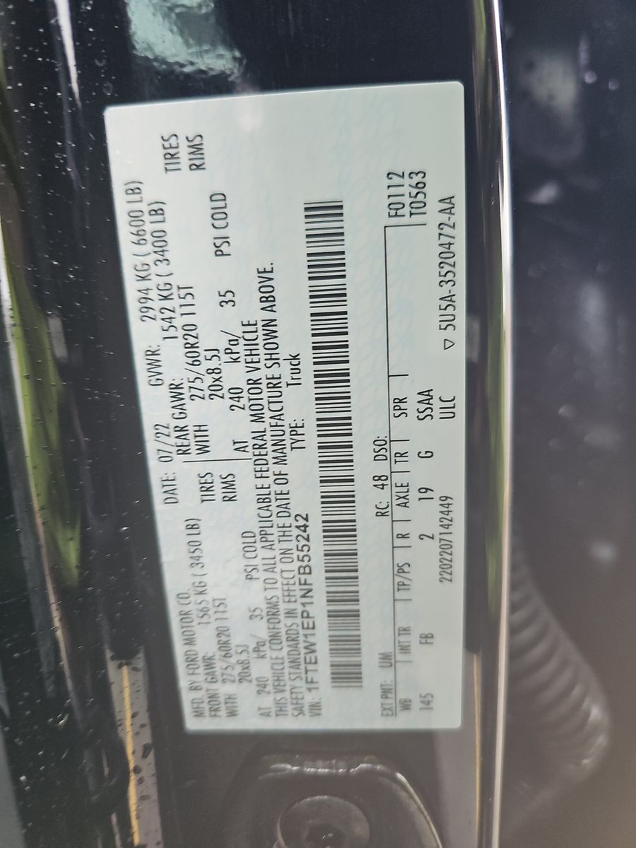 2022 Ford F-150 XLT AWD