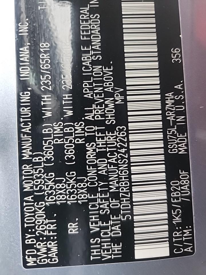 2022 Toyota Highlander XLE AWD