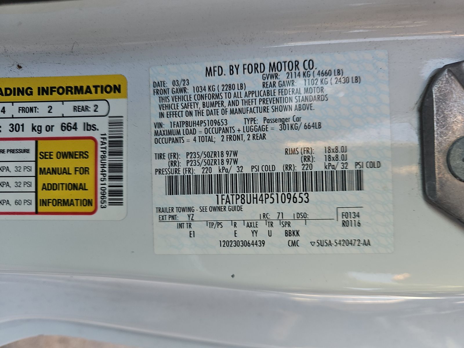 2023 Ford Mustang EcoBoost FWD