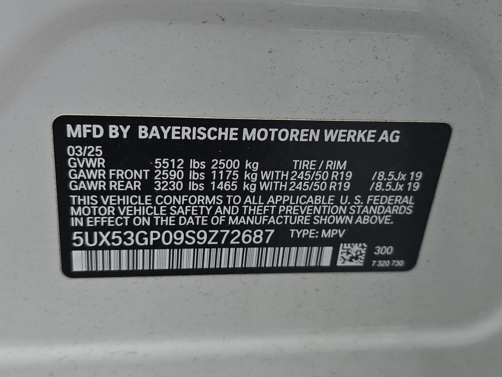 2025 BMW X3 xDrive30i AWD