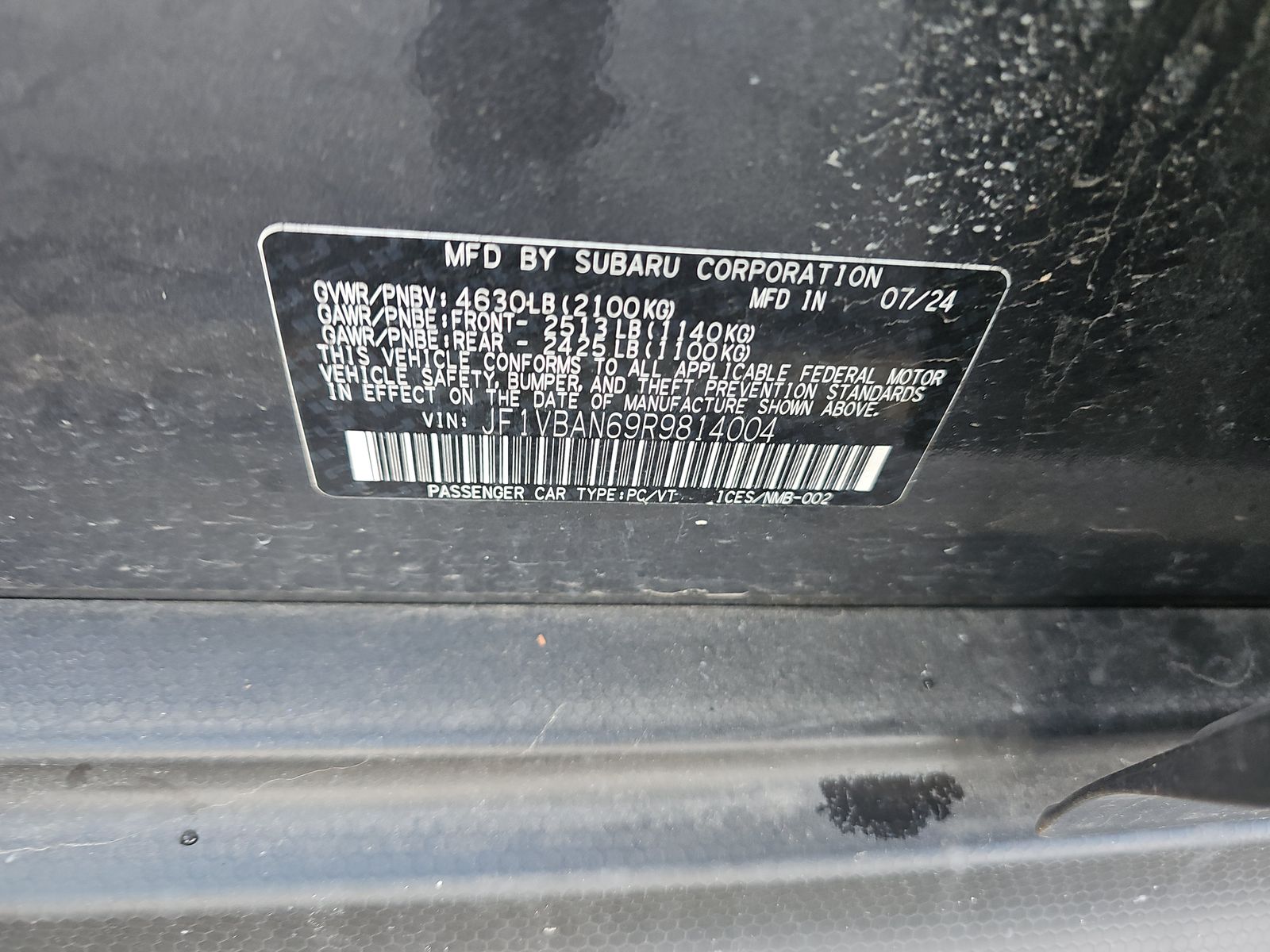 2024 Subaru WRX Limited AWD