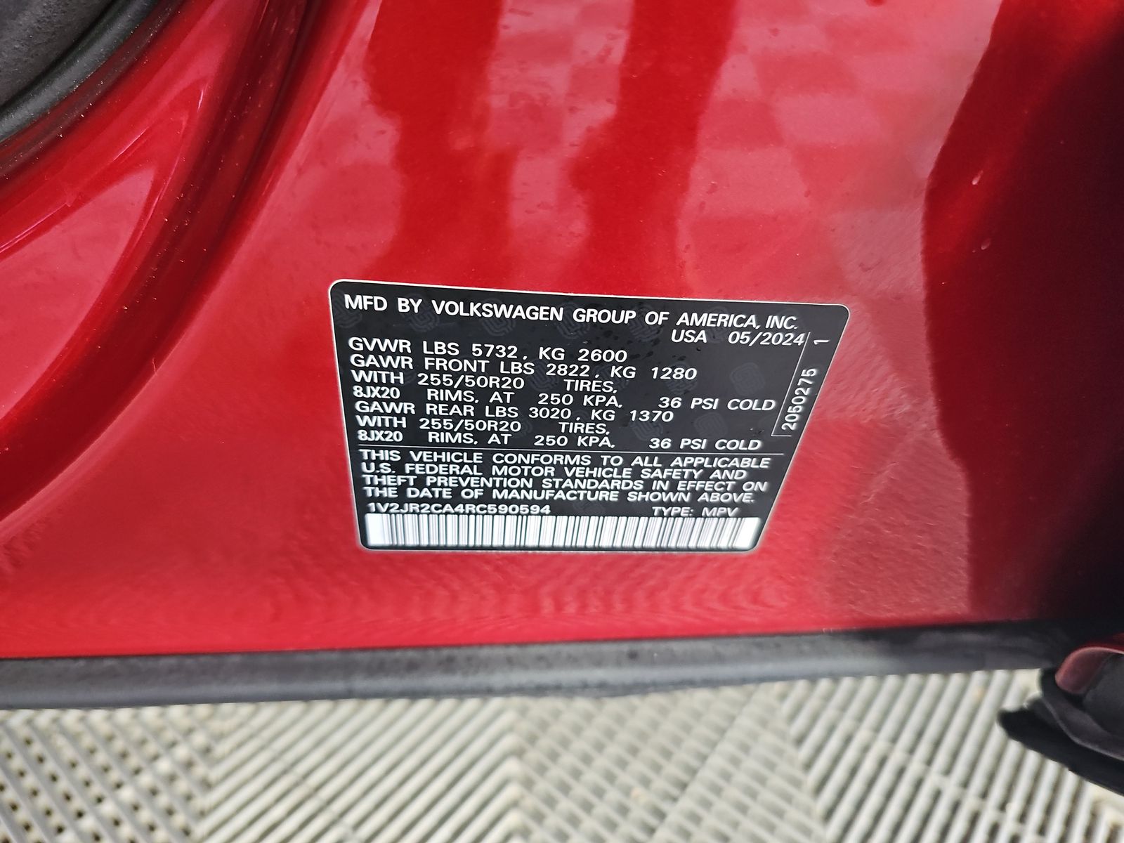 2024 Volkswagen Atlas 2.0T SE FWD