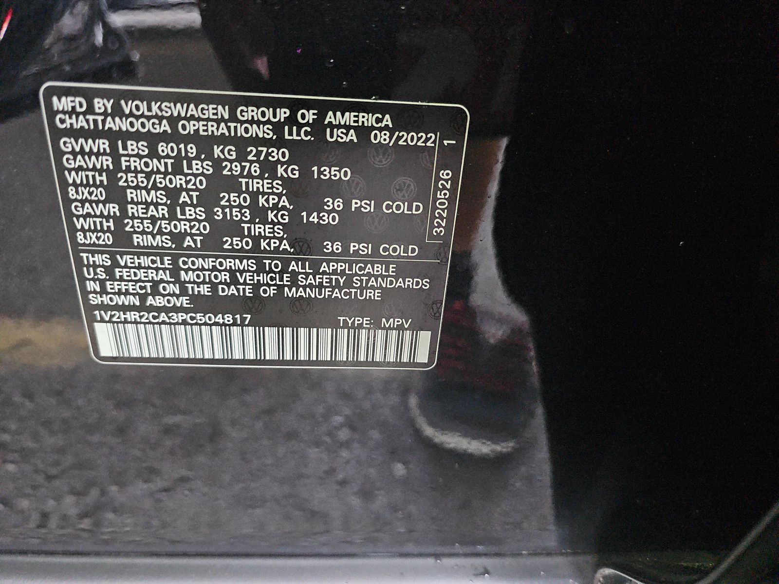 2023 Volkswagen Atlas 3.6L SE AWD