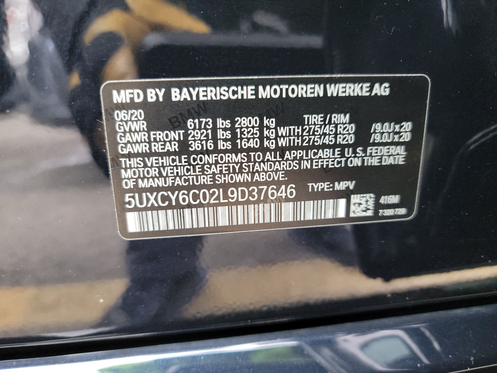 2020 BMW X6 xDrive40i AWD