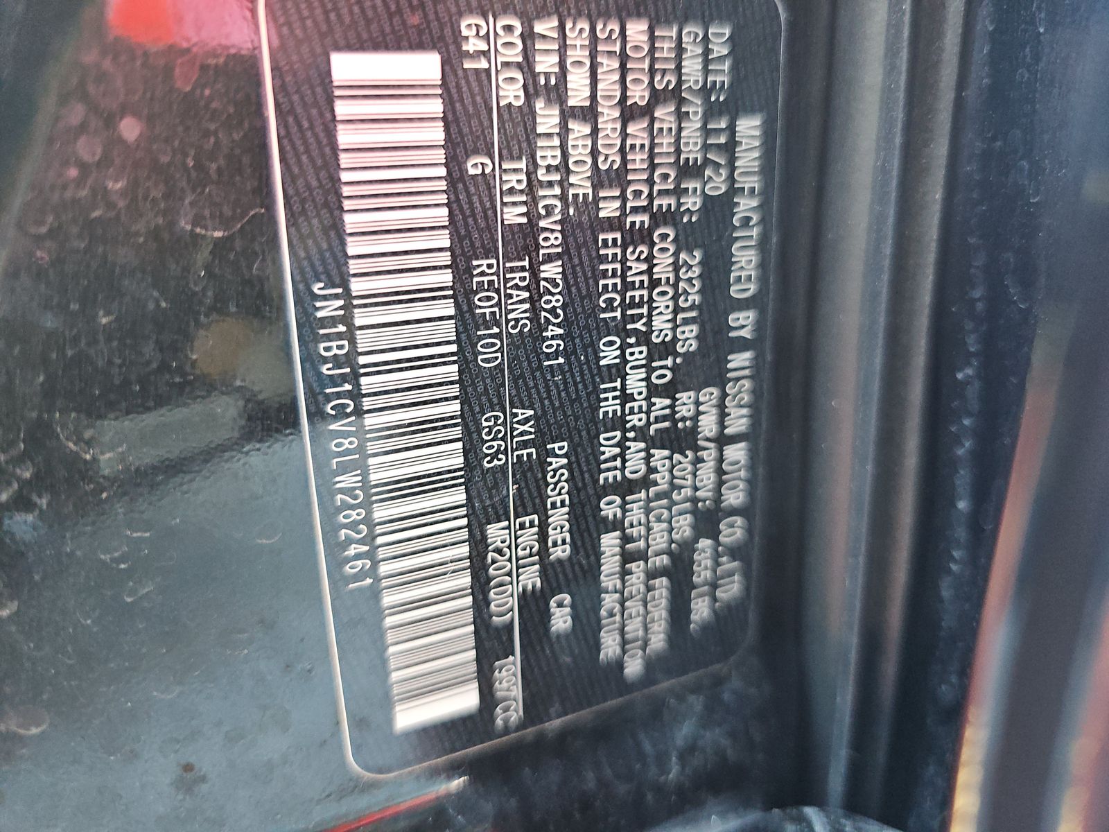 2020 Nissan Rogue Sport SV FWD