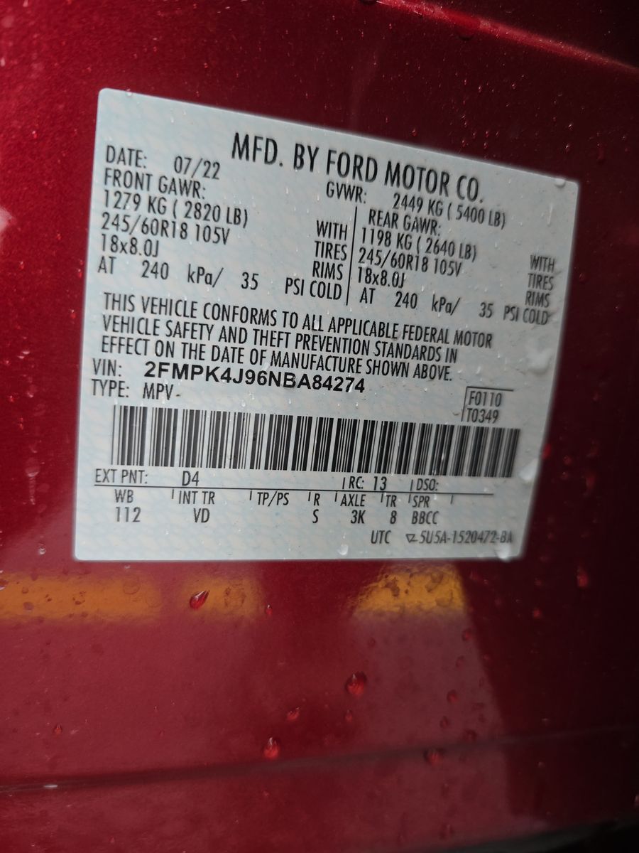 2022 Ford Edge SEL AWD