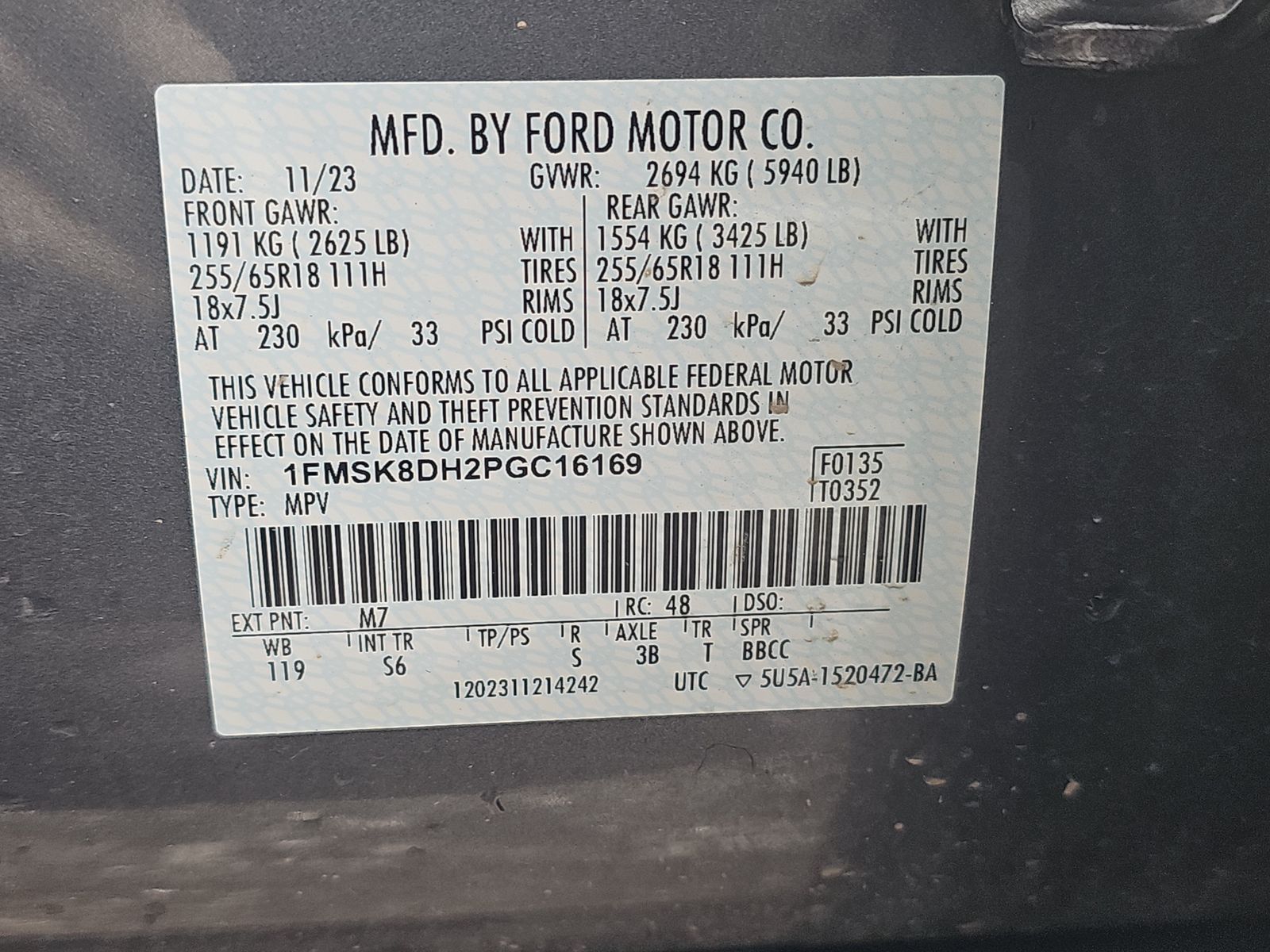 2023 Ford Explorer XLT AWD