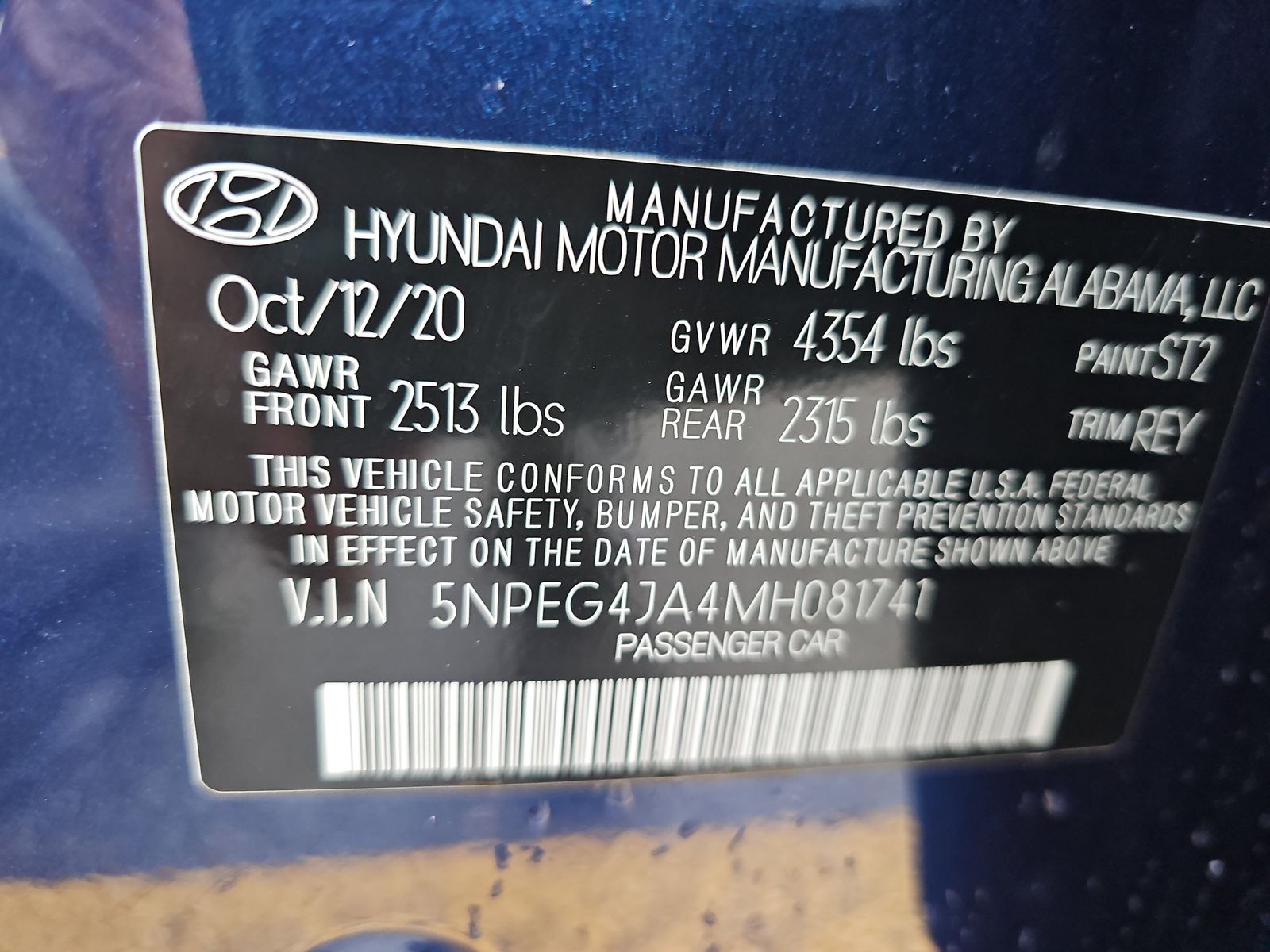 2021 Hyundai Sonata SE FWD