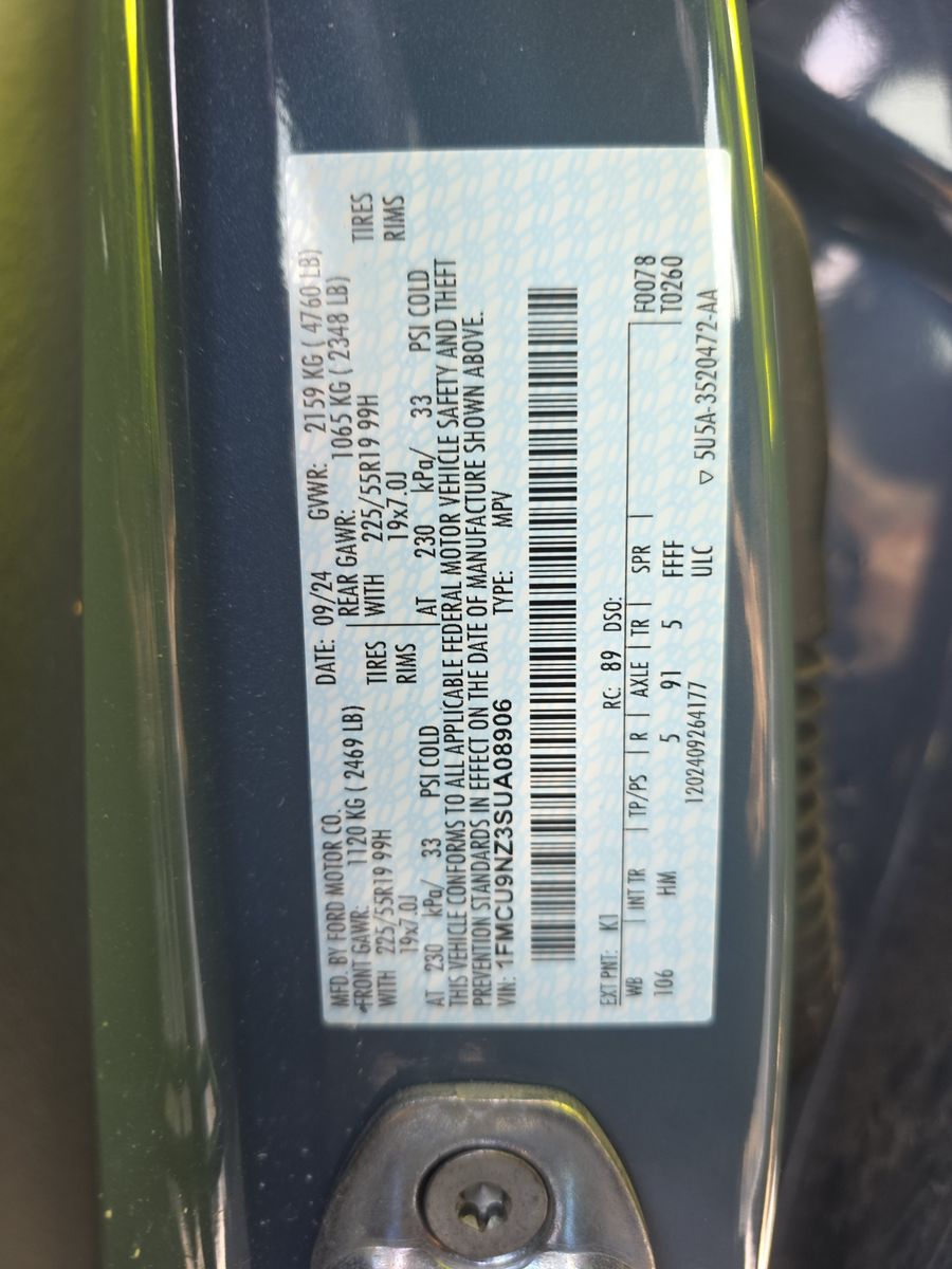 2025 Ford Escape Hybrid ST-Line Elite AWD