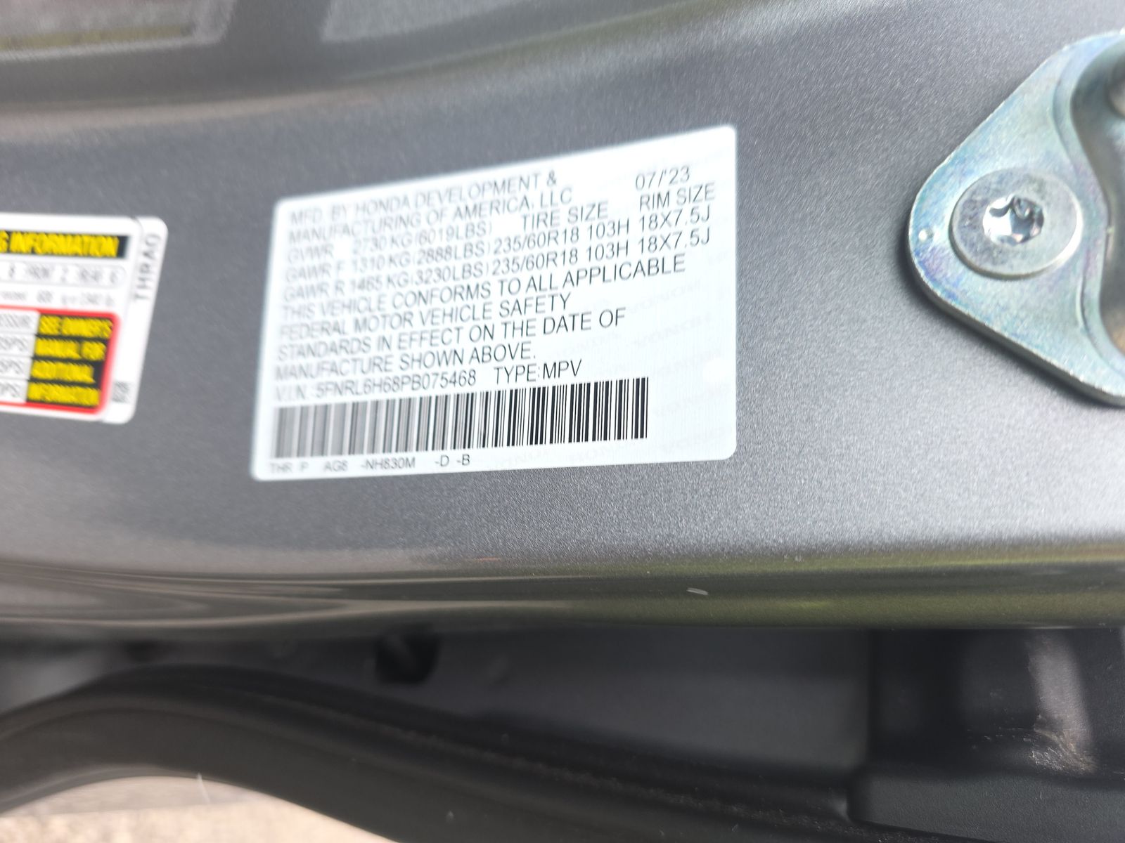 2023 Honda Odyssey EX-L FWD