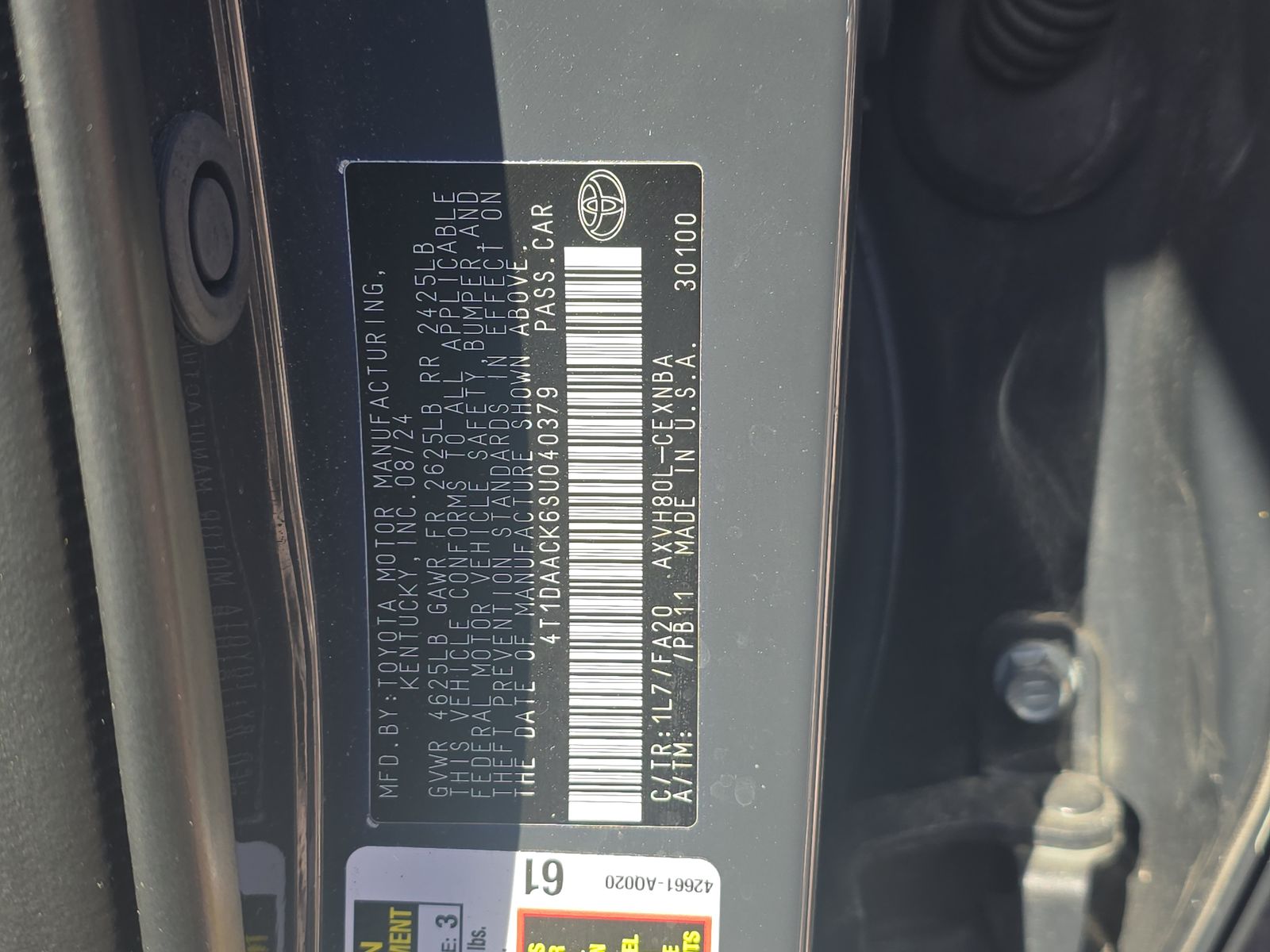 2025 Toyota Camry LE FWD