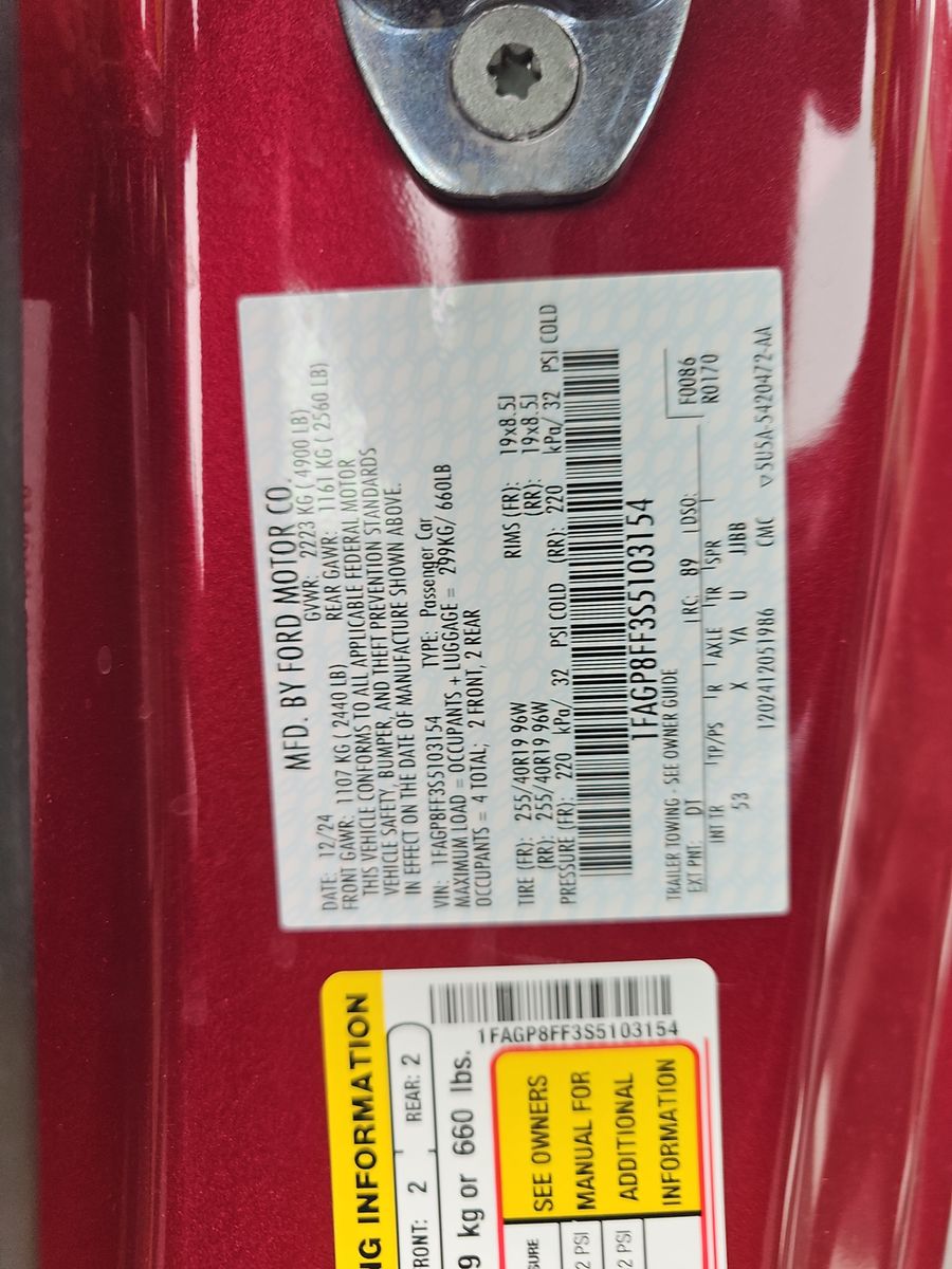 2025 Ford Mustang GT Premium RWD