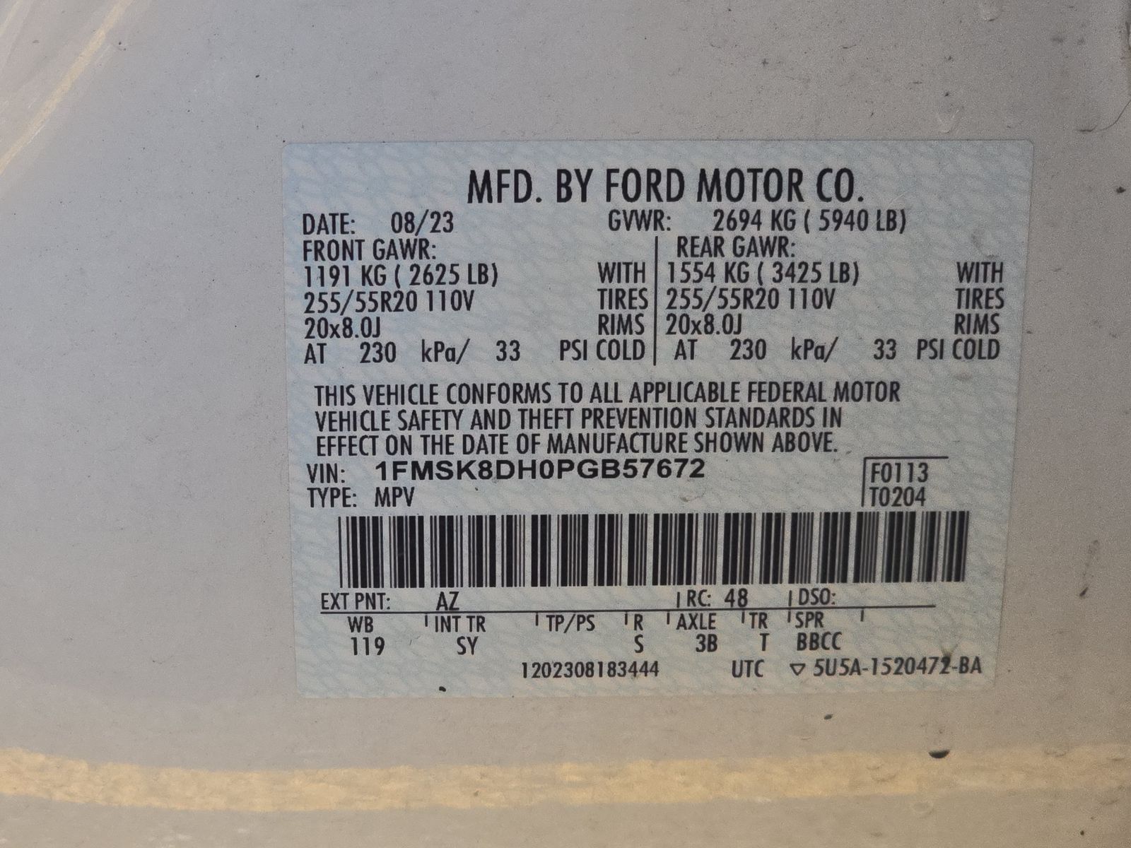 2023 Ford Explorer XLT AWD