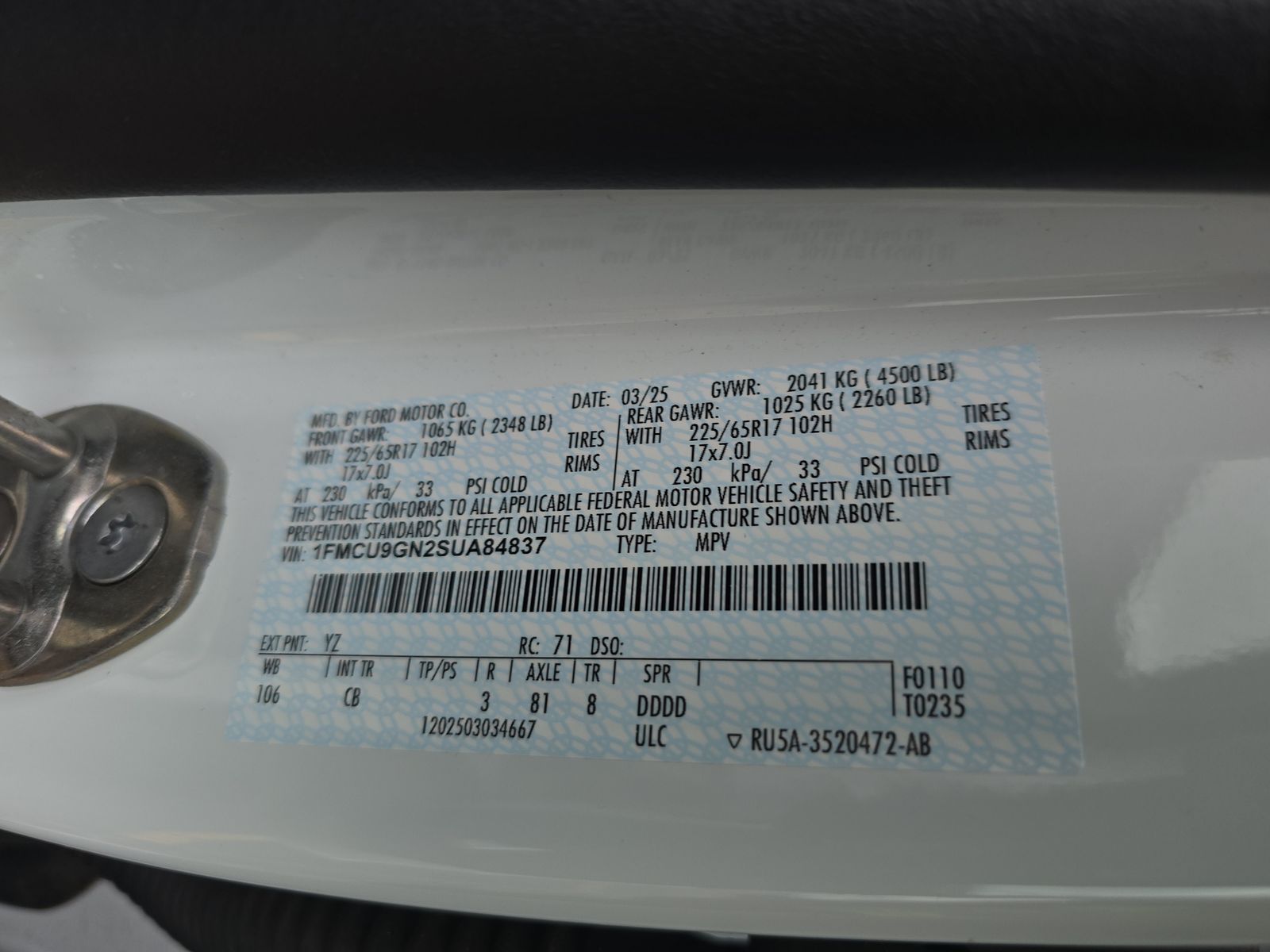 2025 Ford Escape Active AWD