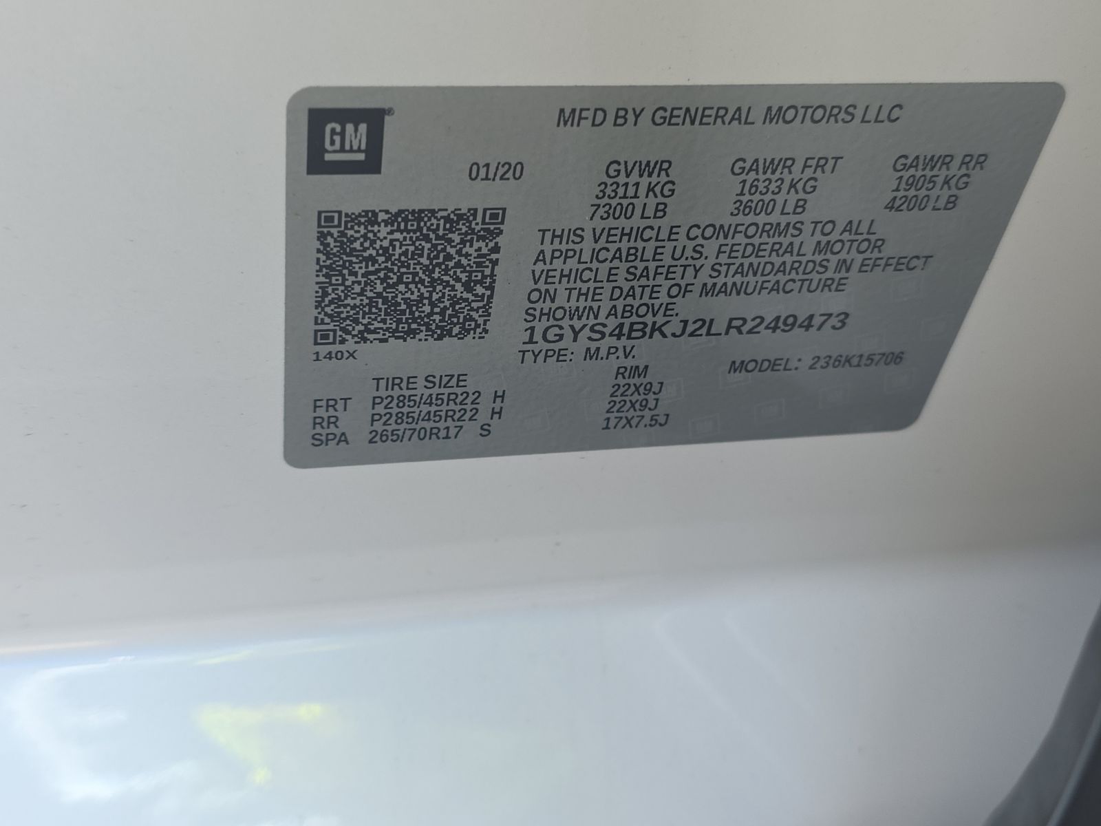 2020 Cadillac Escalade Luxury AWD