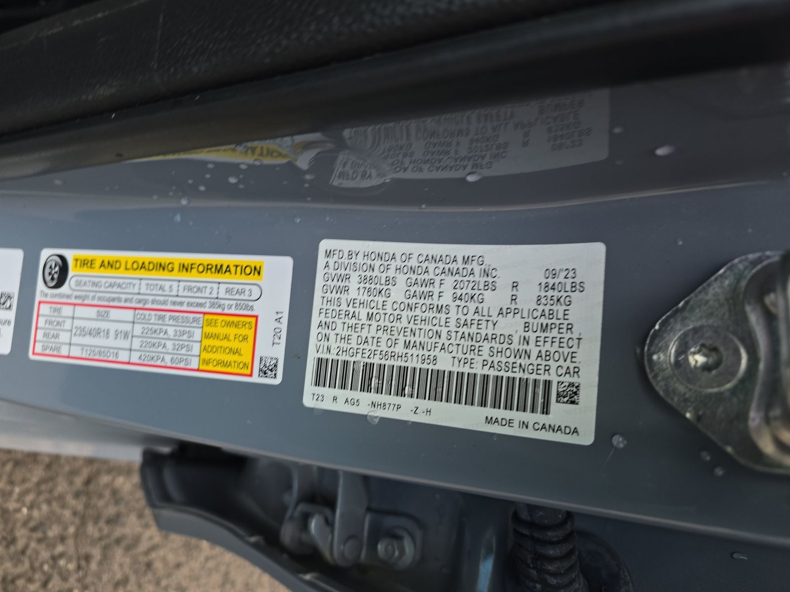 2024 Honda Civic Sport FWD