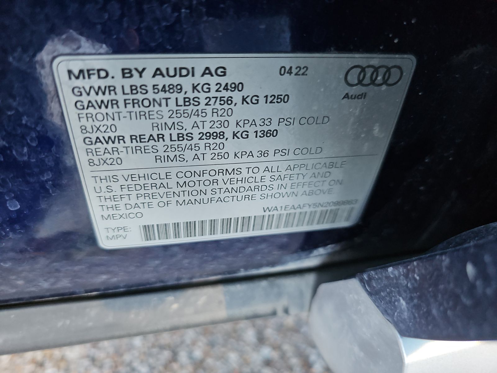 2022 Audi Q5 S line Premium Plus AWD