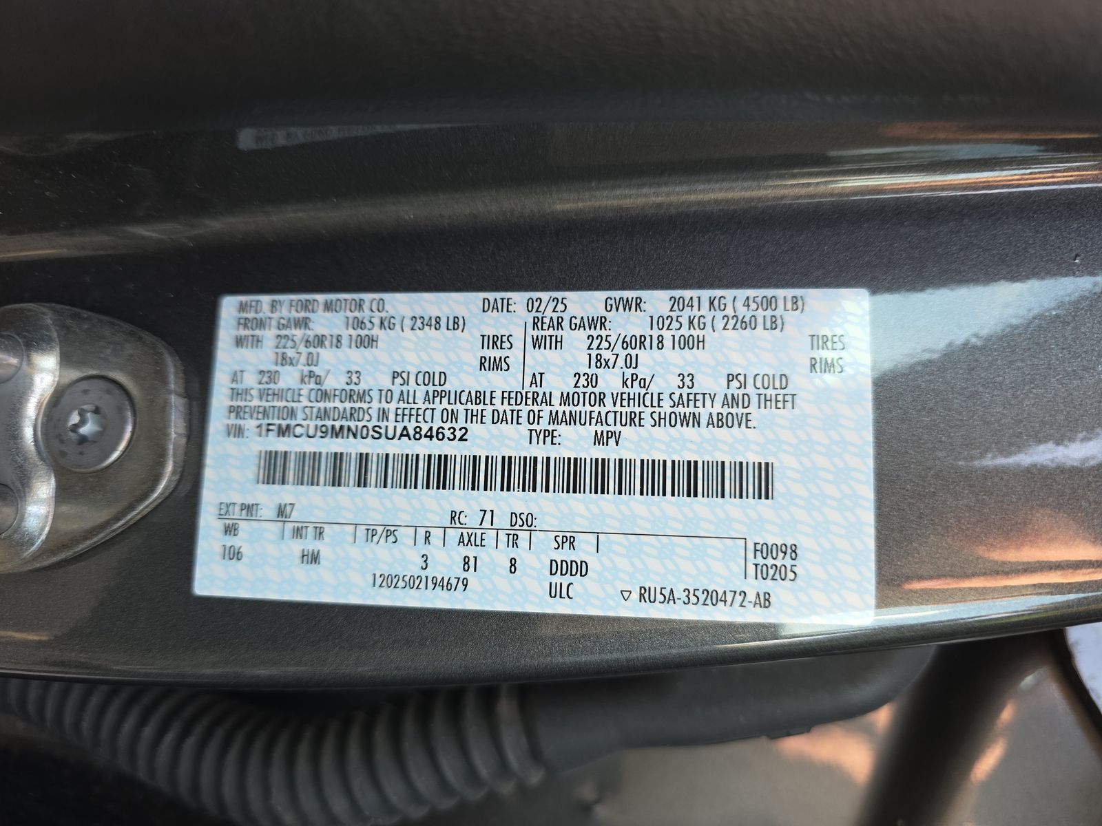 2025 Ford Escape ST-Line AWD