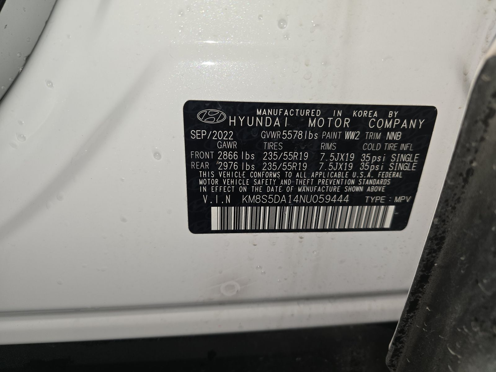 2022 Hyundai Santa Fe Hybrid Limited AWD