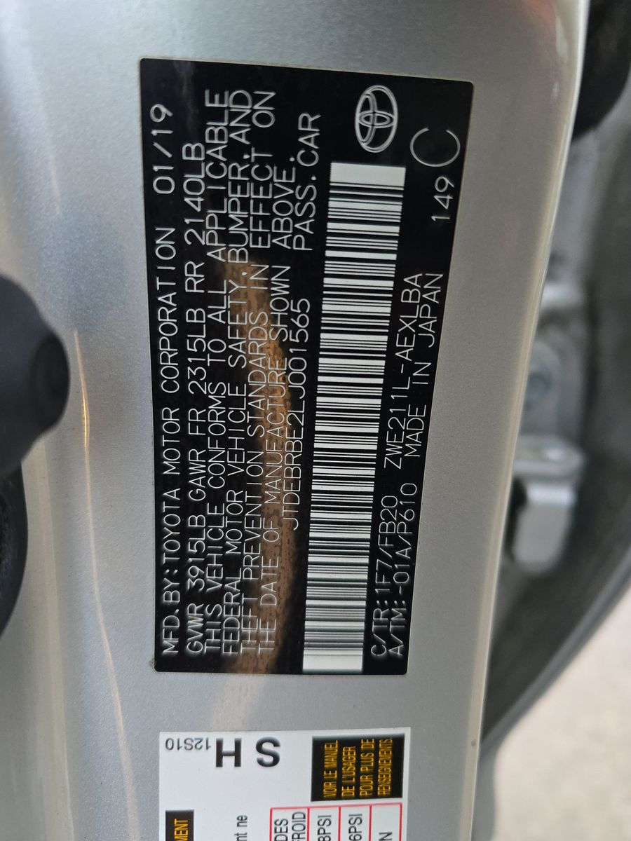 2020 Toyota Corolla Hybrid LE FWD