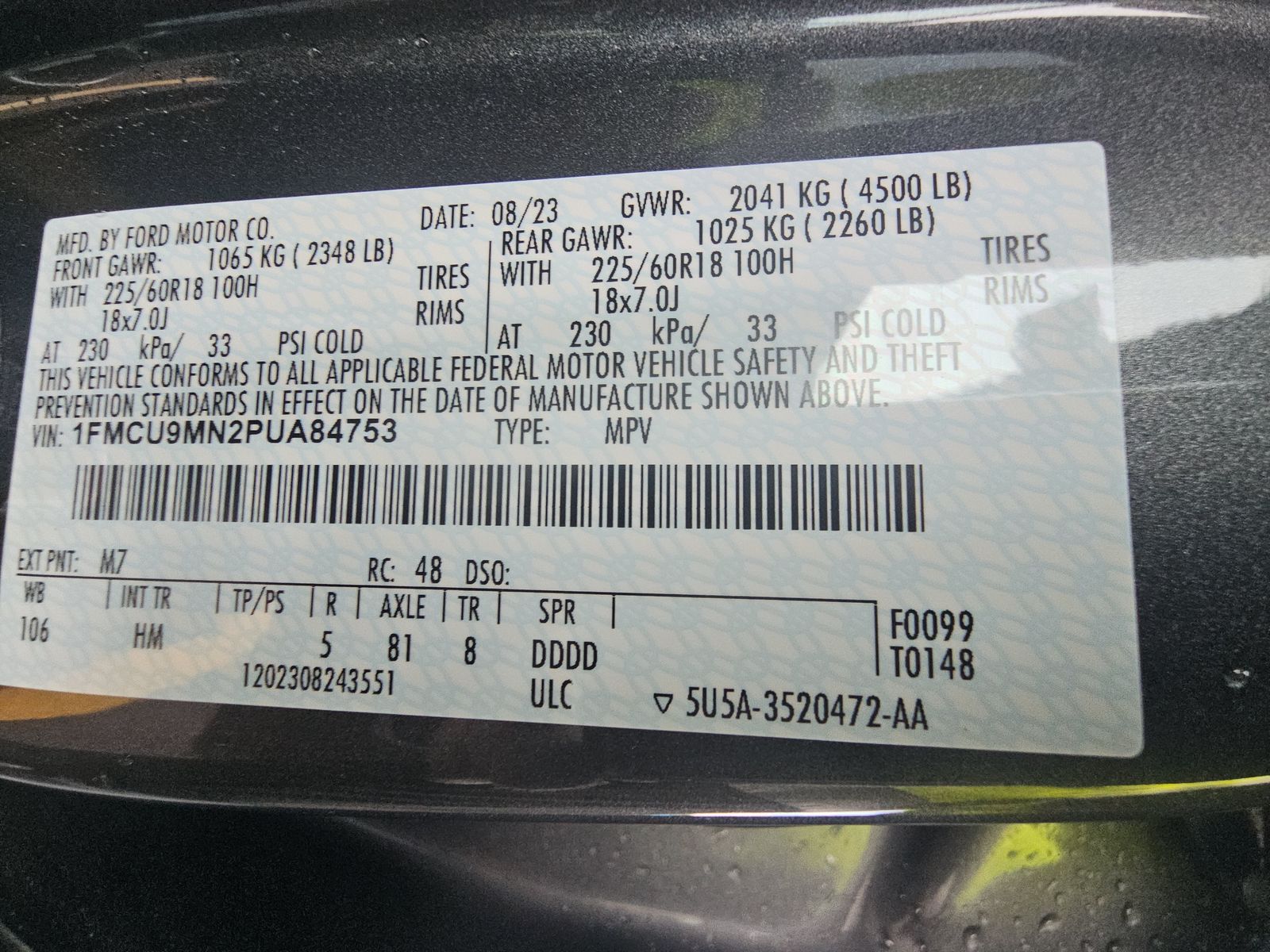 2023 Ford Escape ST-Line AWD