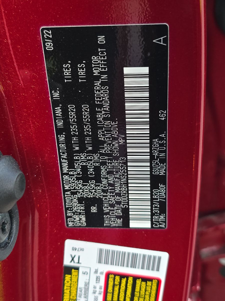 2022 Toyota Highlander Limited AWD