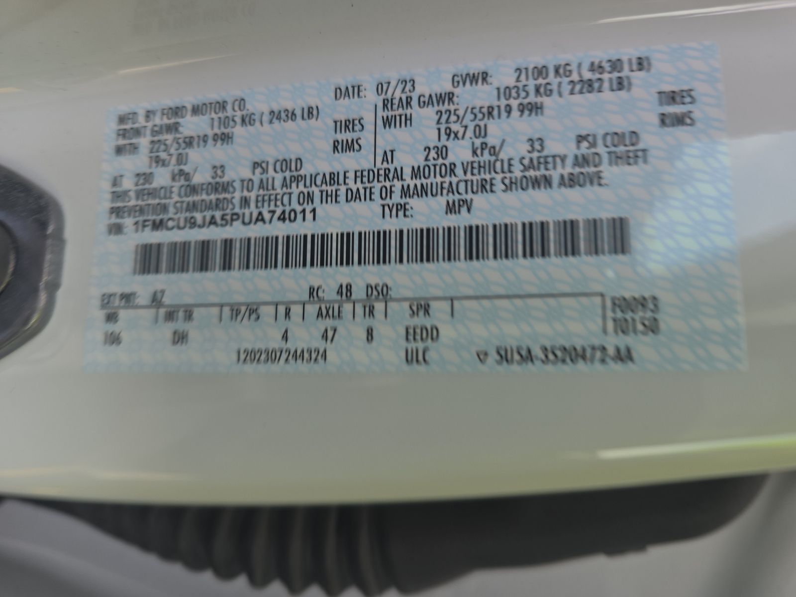 2023 Ford Escape Platinum AWD