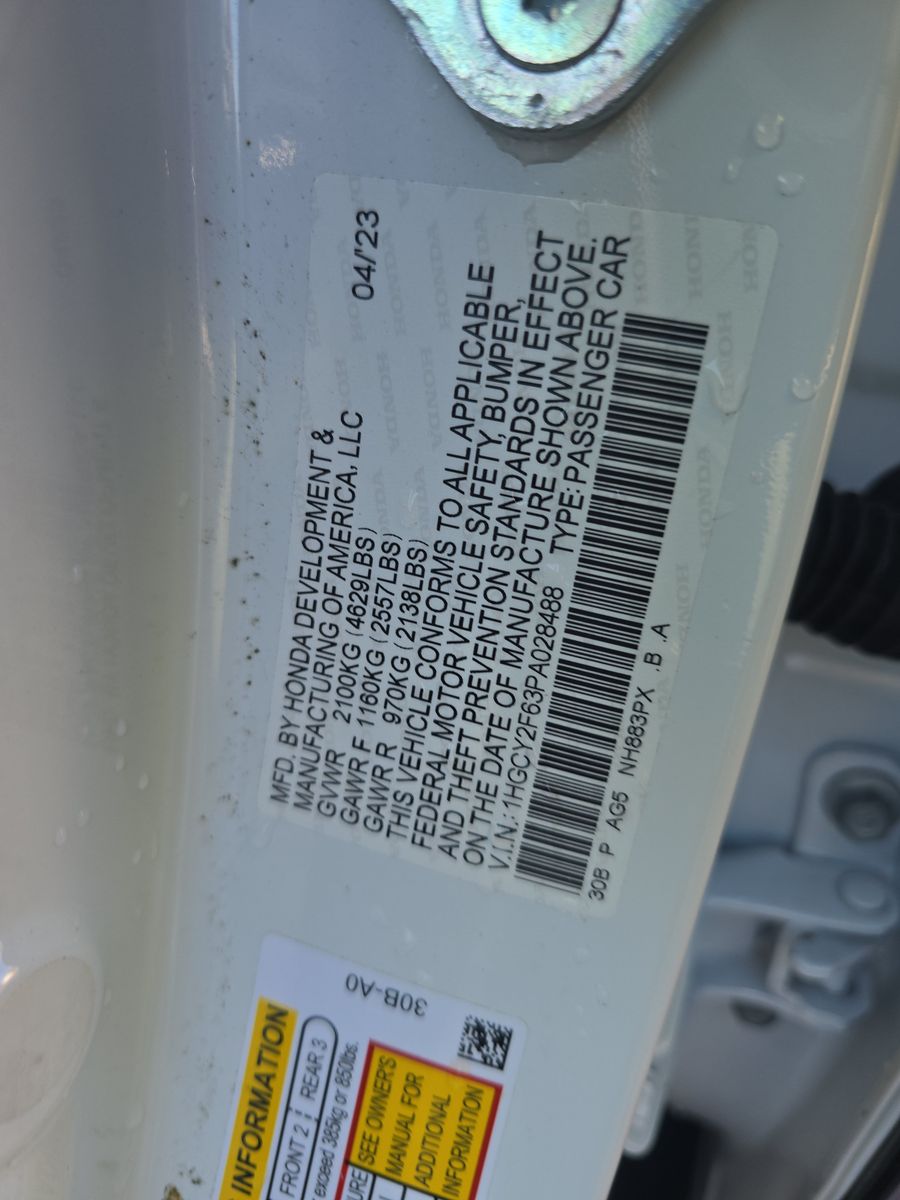 2023 Honda Accord Hybrid EX-L FWD