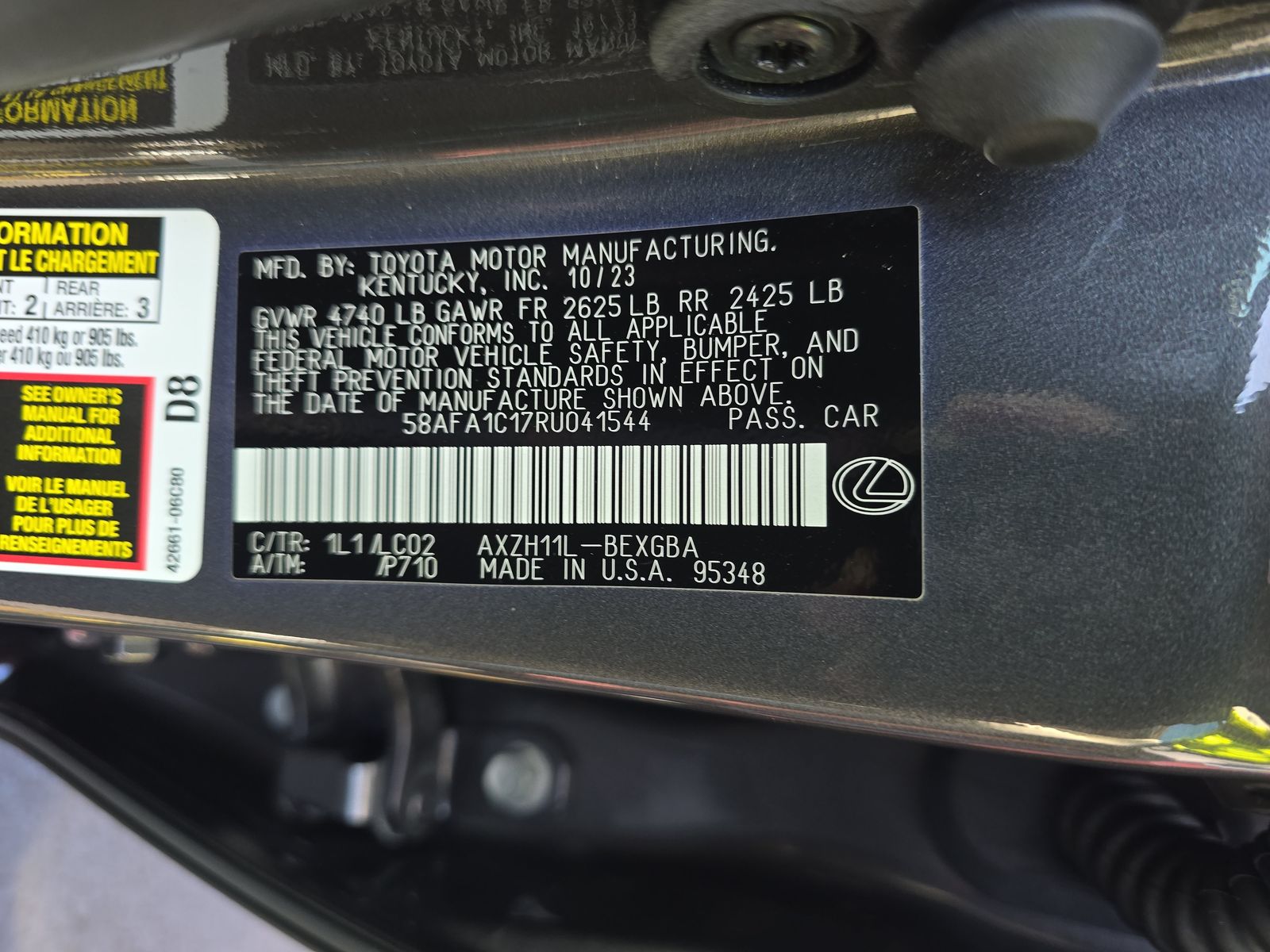 2024 Lexus ES ES 300h Ultra Luxury FWD