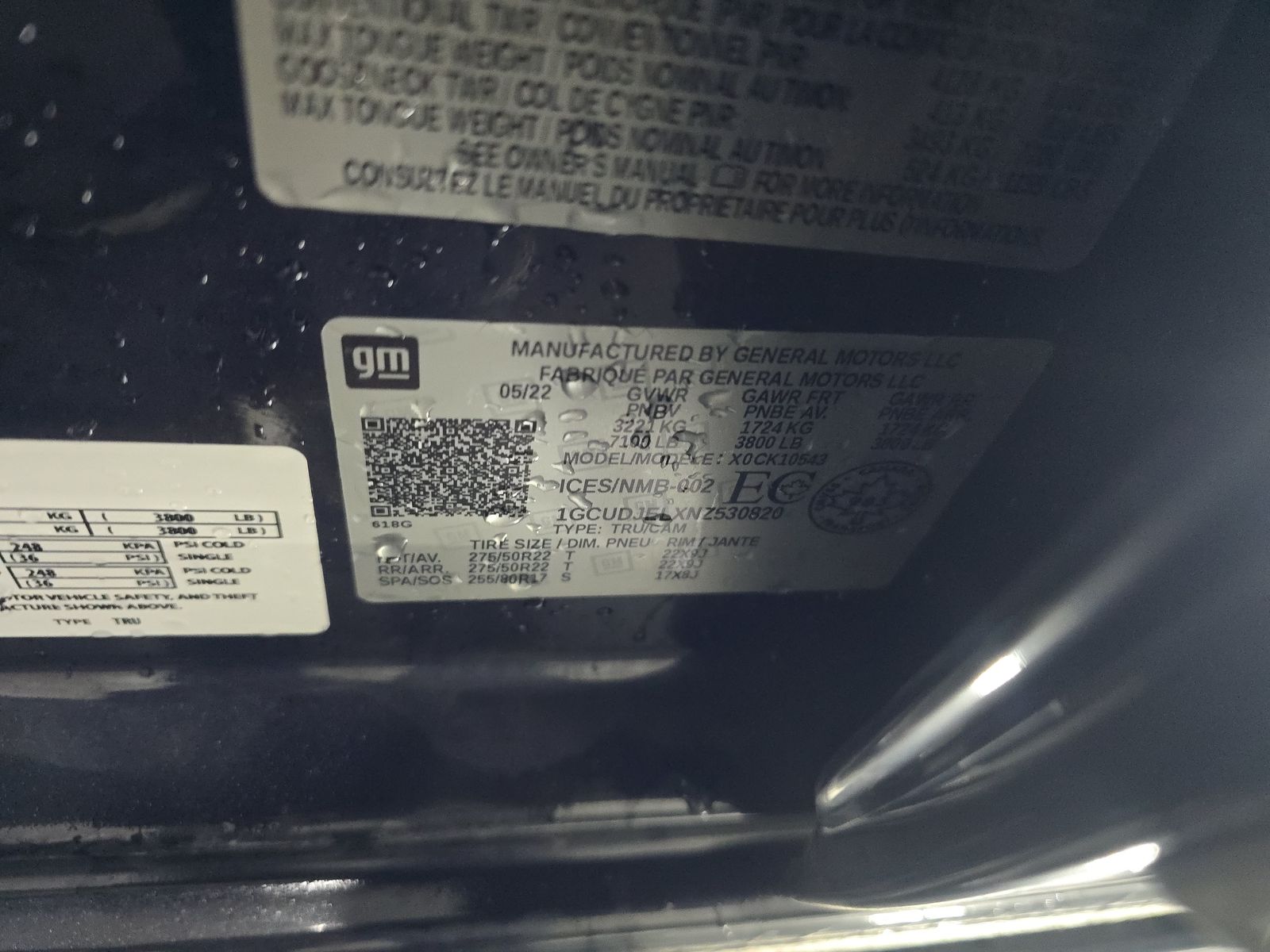 2022 Chevrolet Silverado 1500 High Country AWD