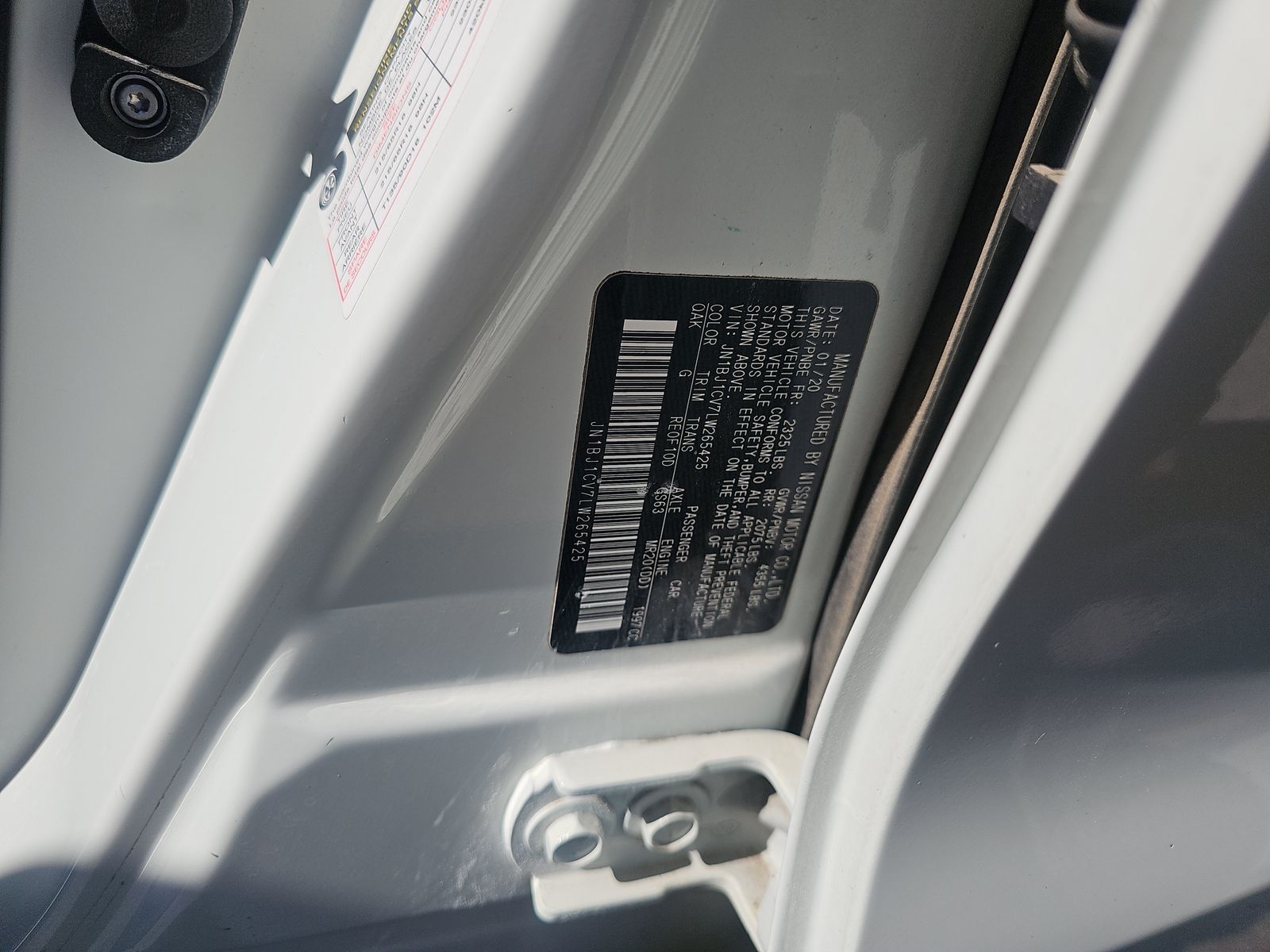 2020 Nissan Rogue Sport S FWD