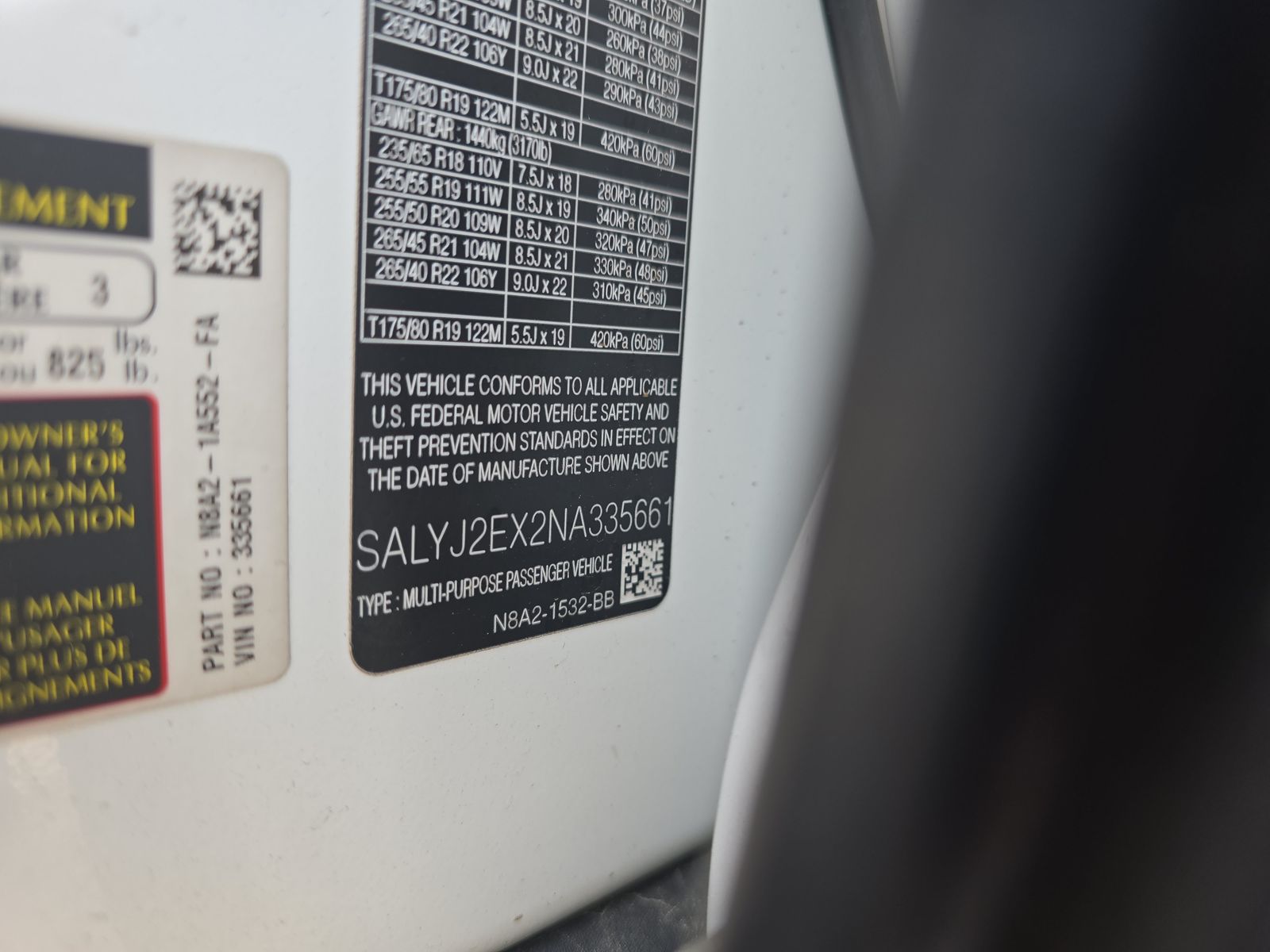 2022 Land Rover Range Rover Velar S AWD