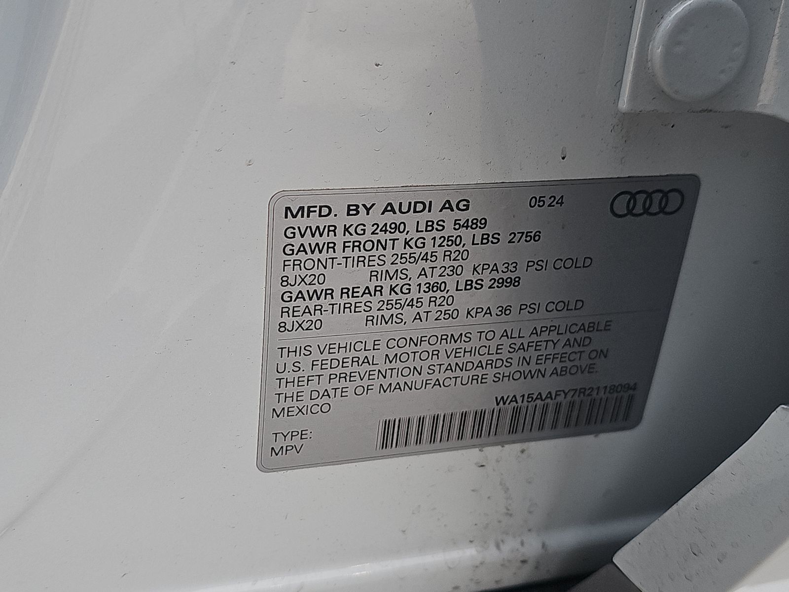 2024 Audi Q5 S line Premium Plus AWD