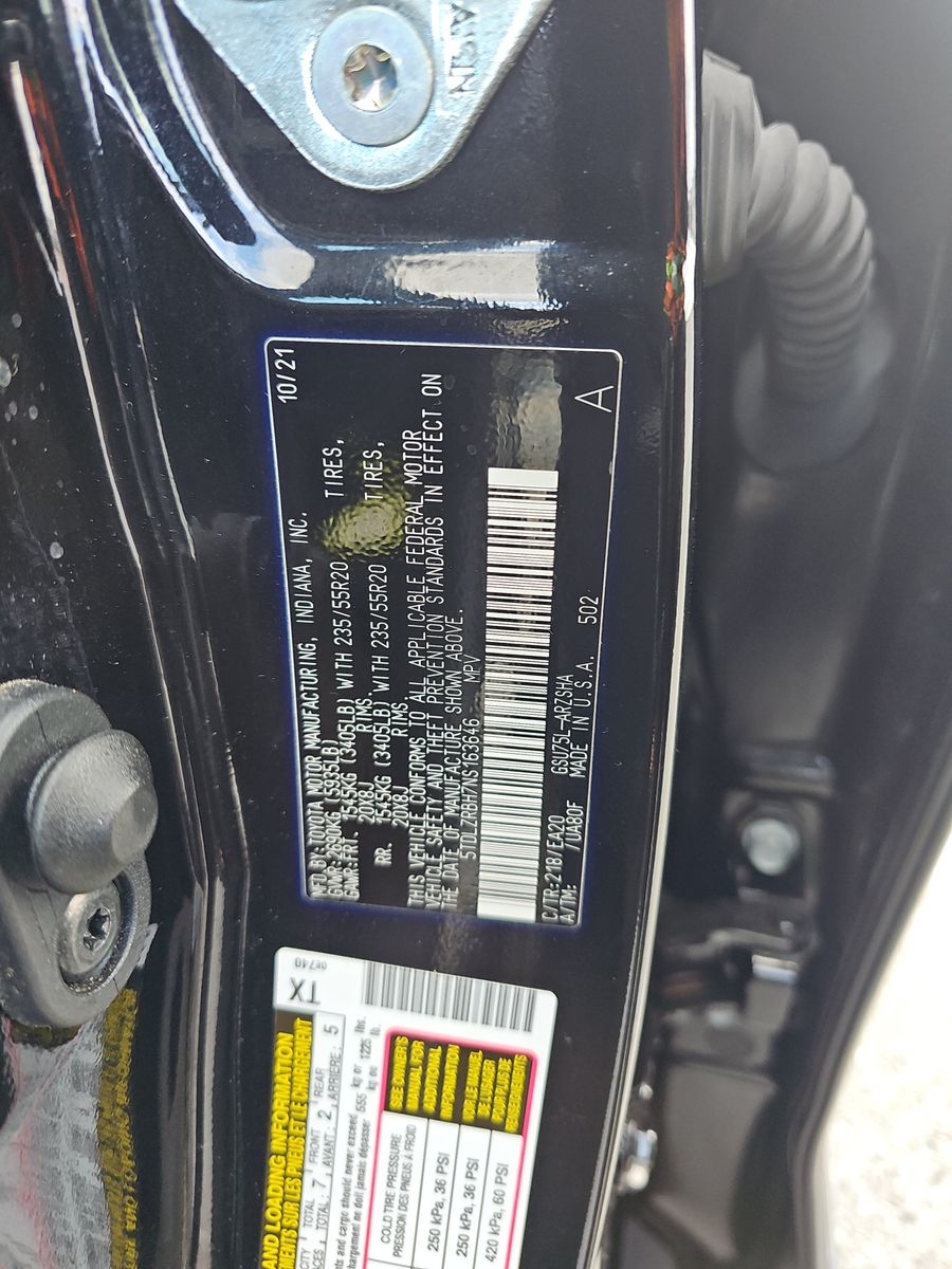 2022 Toyota Highlander XSE AWD