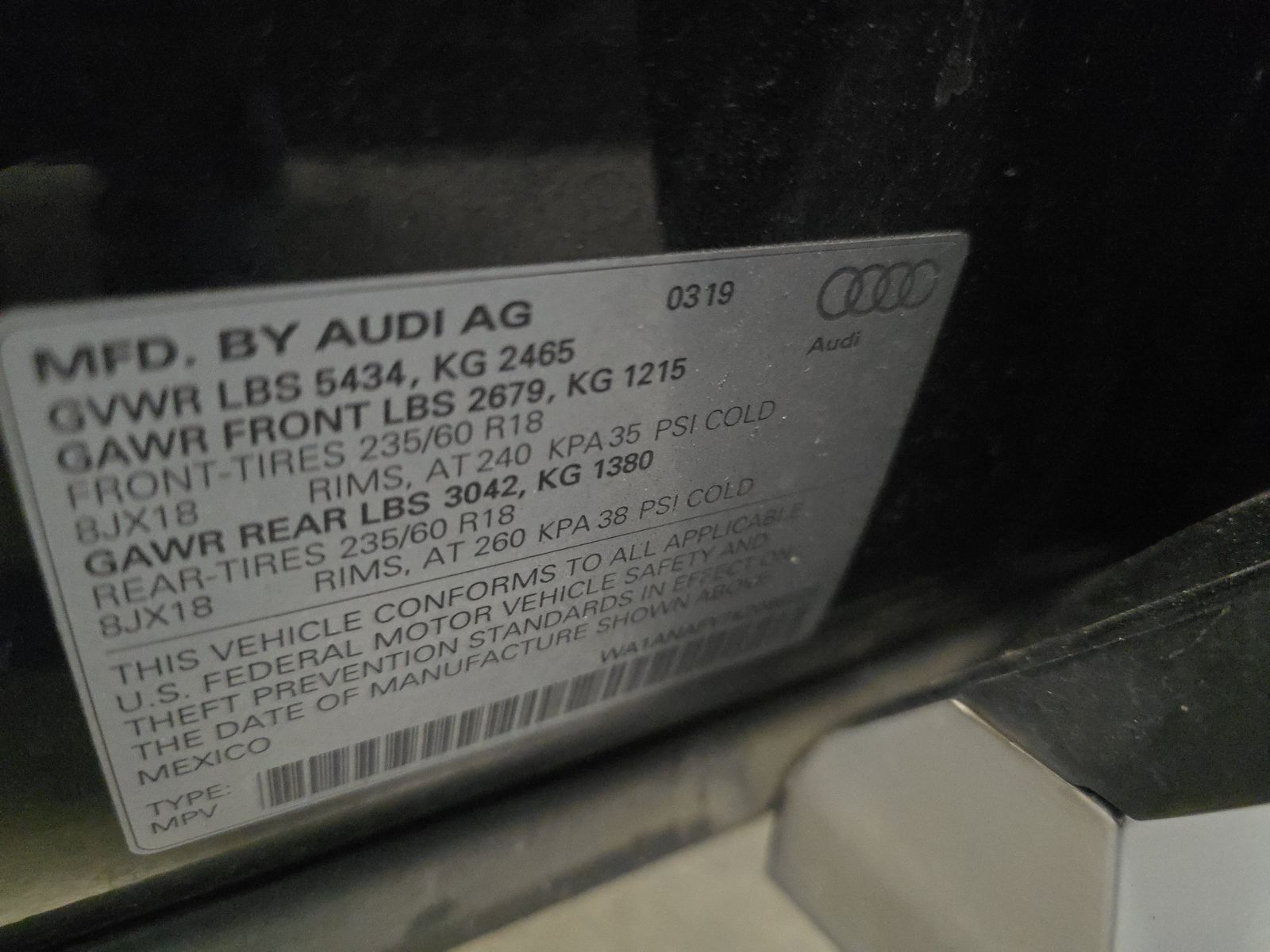 2019 Audi Q5 Premium AWD