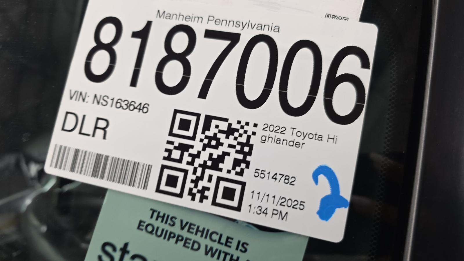 2022 Toyota Highlander XSE AWD